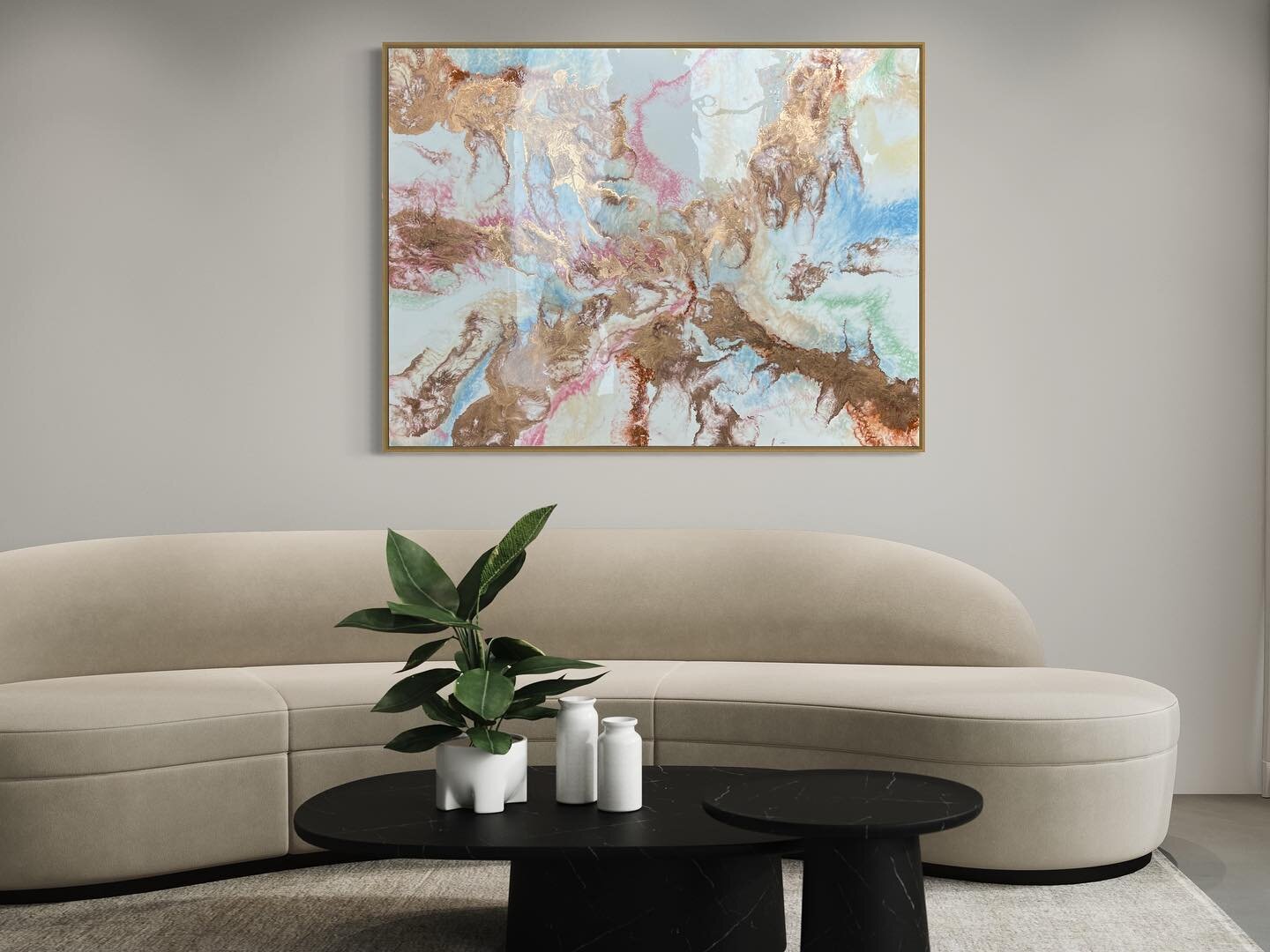 &ldquo;Fluer&rdquo; 🕊️ 36x48in. Resin on Canvas. 
.
#Godisgood #art #artist #resin #resinart #femaleartist #artwork #contemporaryart #abstractart #abstract #abstractpainting #museum #gold #renaissance #baroque #rococo #castle #chateau #artistsoninst