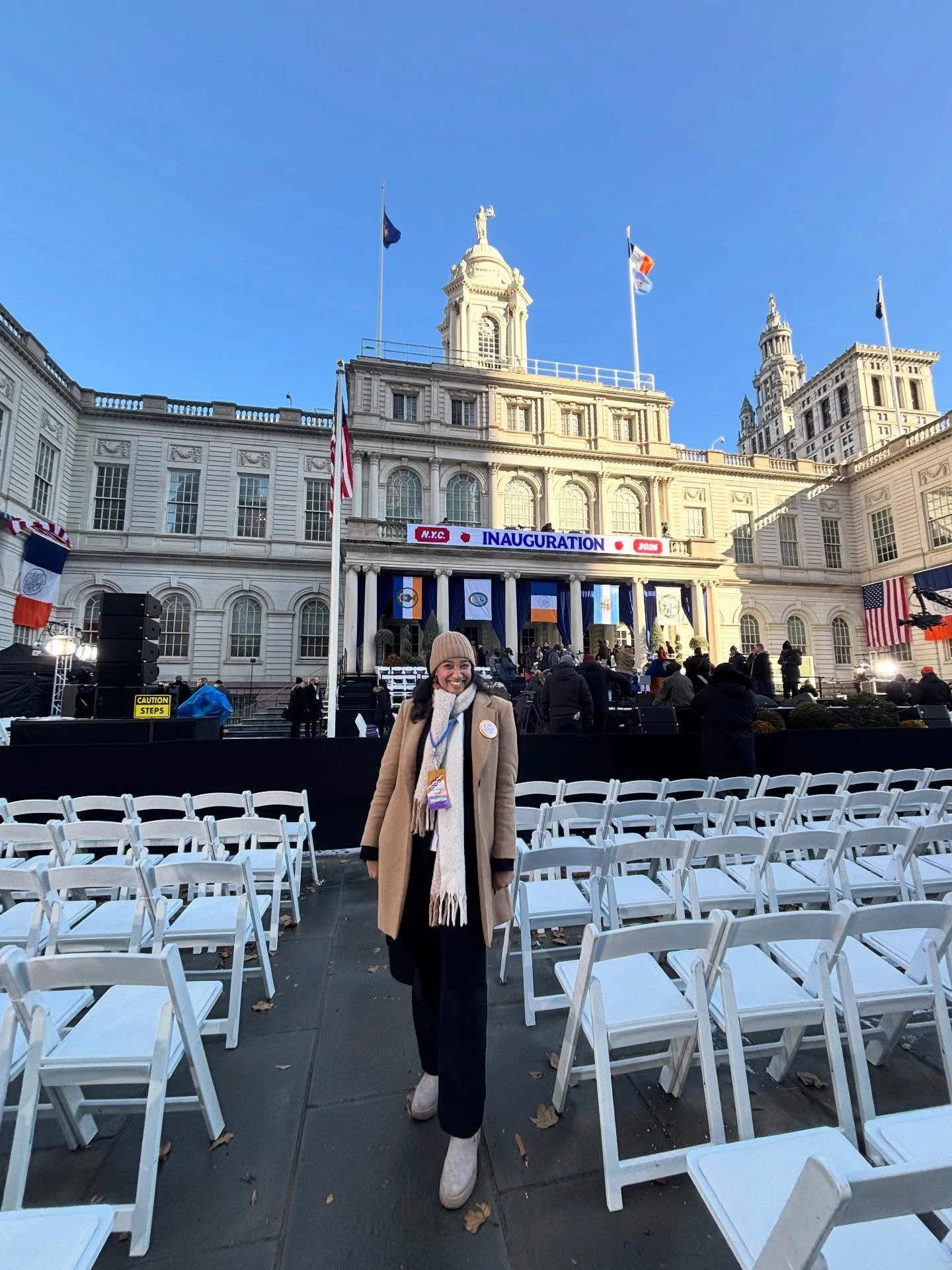 Happy New Year! 🍎🎶🌇

Had the absolute pleasure of working at the inauguration ceremony on New Year&rsquo;s Day. I have lots of updates and lots of posts coming. I am so so grateful for artists, for neighbors, for community. Let this year be one fu