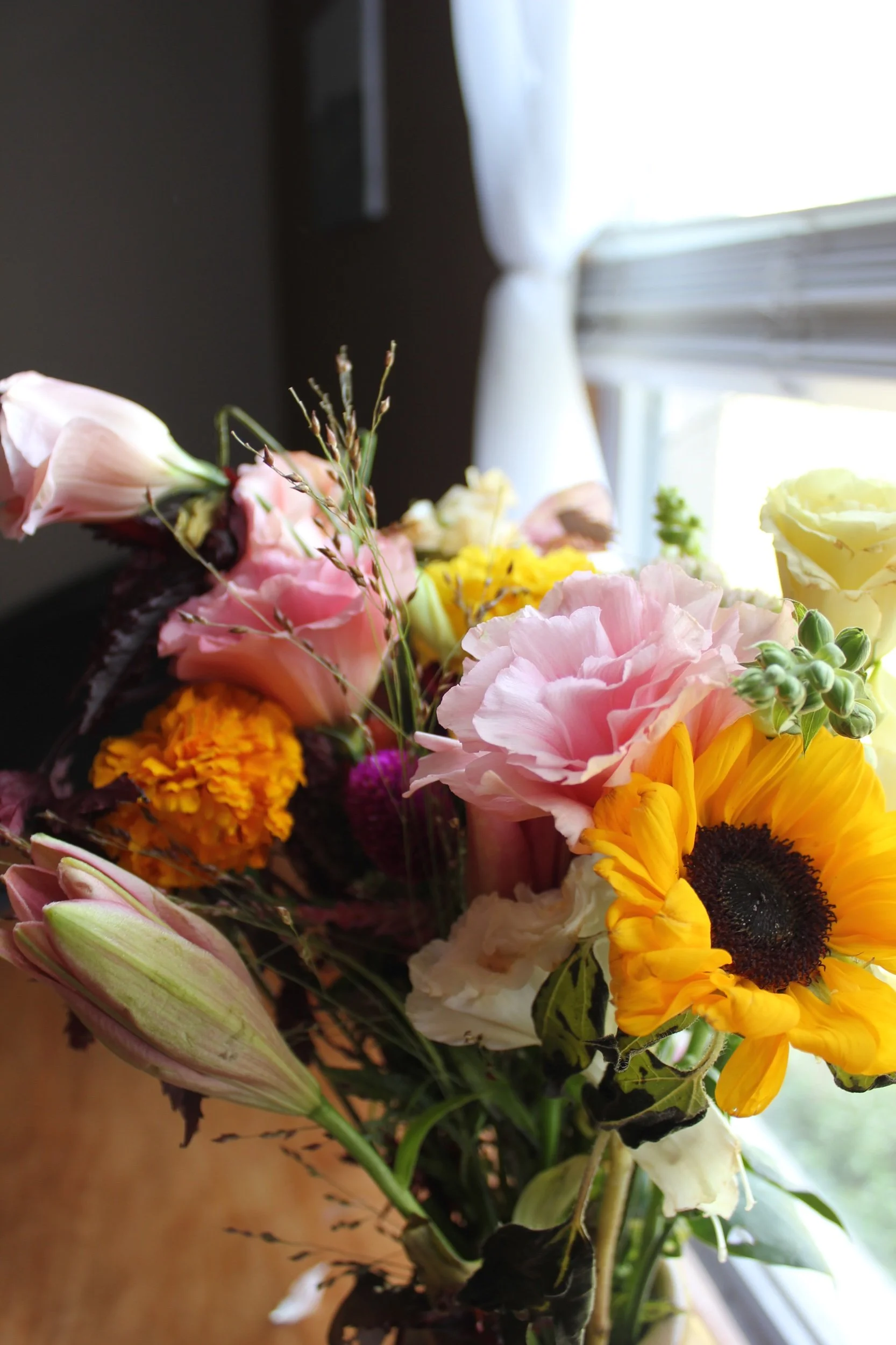 Pressed three days after the wedding. Shipped Ohio to Florida.  currently pressing