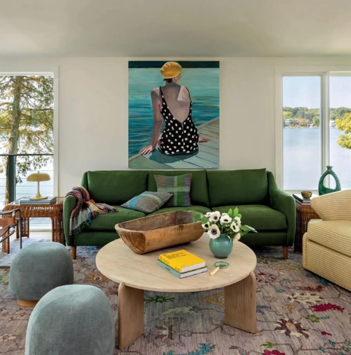 ✨COLOR RENAISSANCE✨ Bright, beautiful color is back with a vengeance and I am so glad it is! 
Designer - Alison Pickart via LUXE@HOME. 
Follow @InsideIdeas for a glimpse at our projects and design inspirations. 
#colorfulinteriors #colorfulart #color