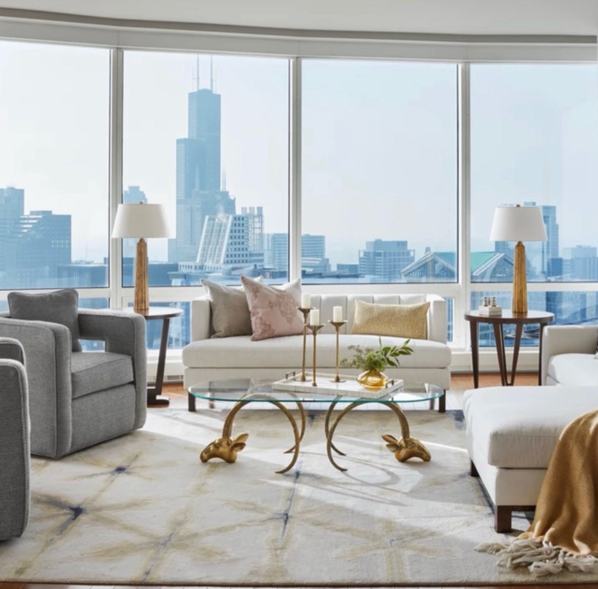 On an upper floor of a Chicago skyscraper, we mixed both modern and vintage to create a design that is as elevated as its views. Happy Monday, all! 😊
design- @insideideas 
photo- the talented @dustinforest
Looking for more design inspiration? You&rs