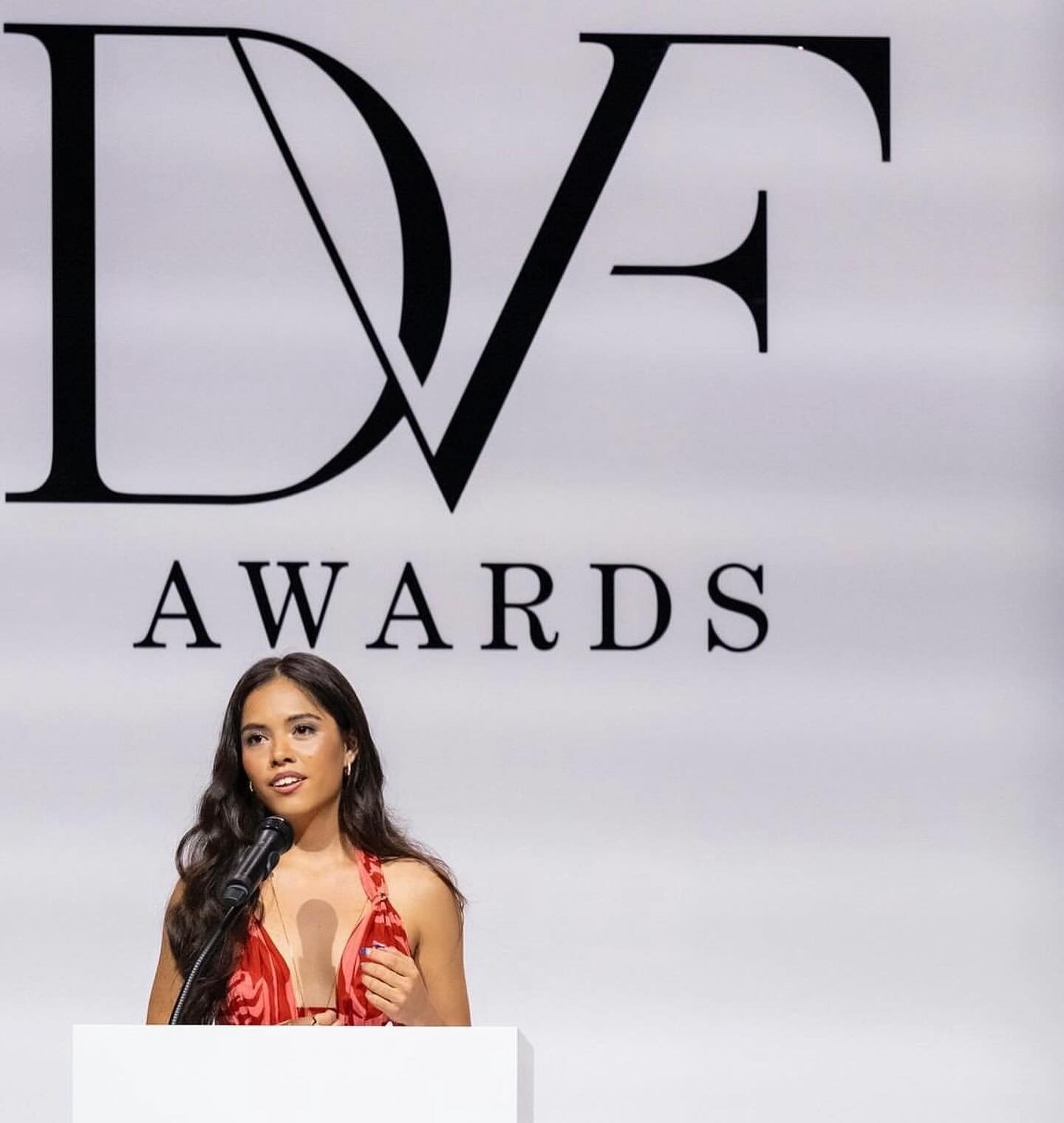 I am so extremely honored to have received the 2024 @dvf Leadership Award! The first time I met Diane I was impressed by her spirit, her dedication to supporting women, and most of all, by her philosophy of not only seeing leadership in others, but s