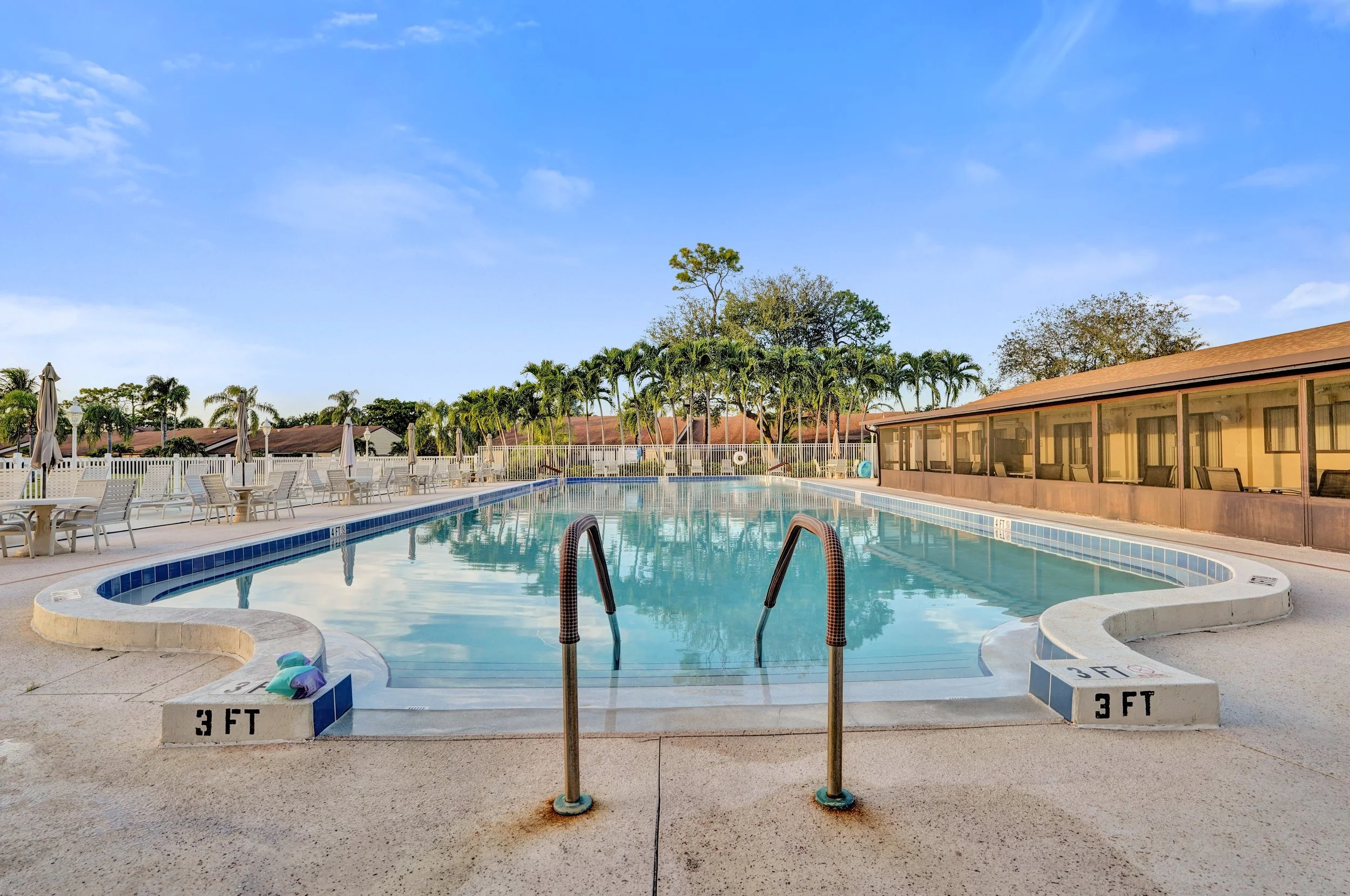 633 Sea Pine Way H, Greenacres Waterfront Villa For Sale | Pine Ridge Community
