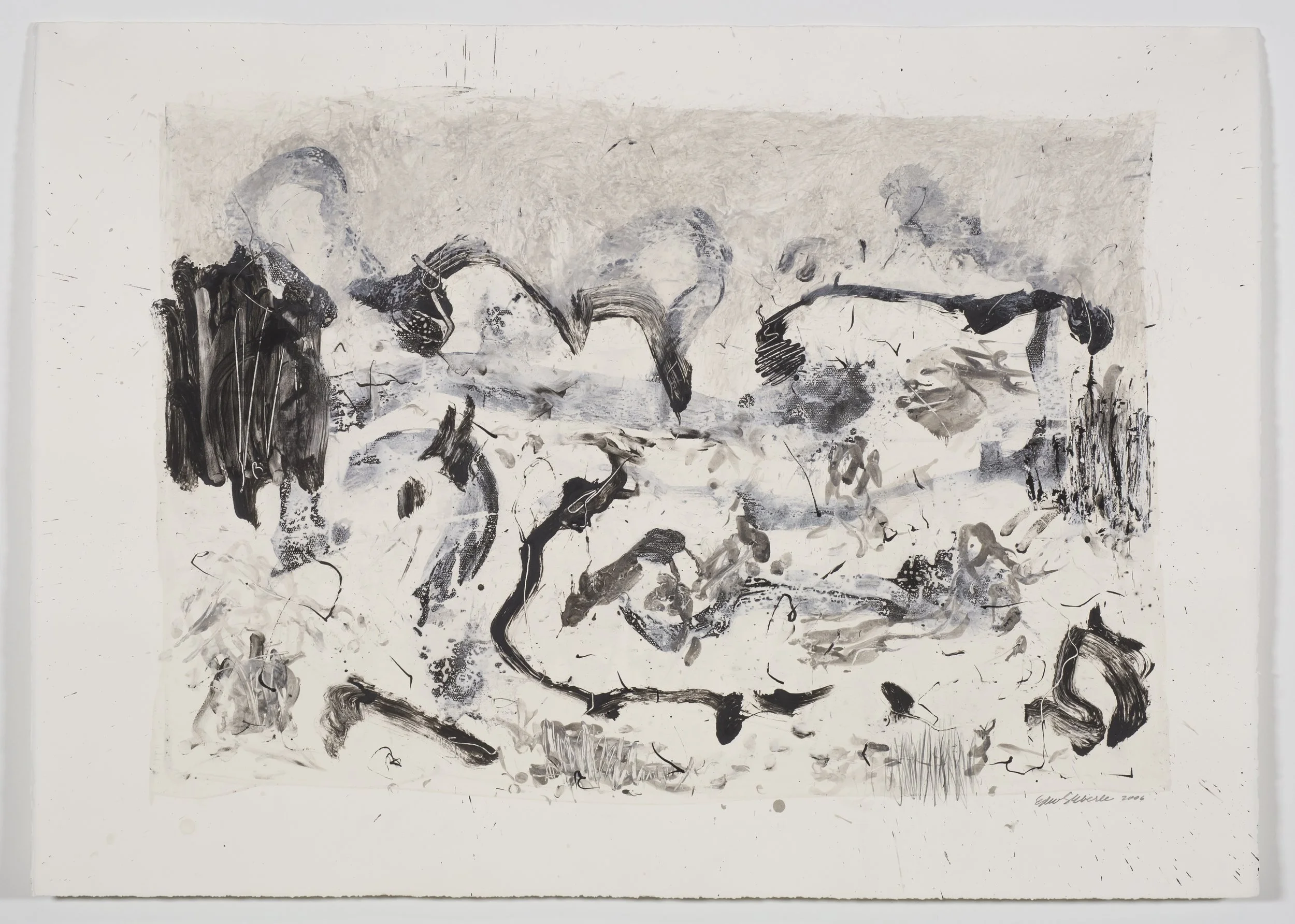 PATH, 2006, Graphite, Ink, and Gesso on Paper, 29.5 x 41.5