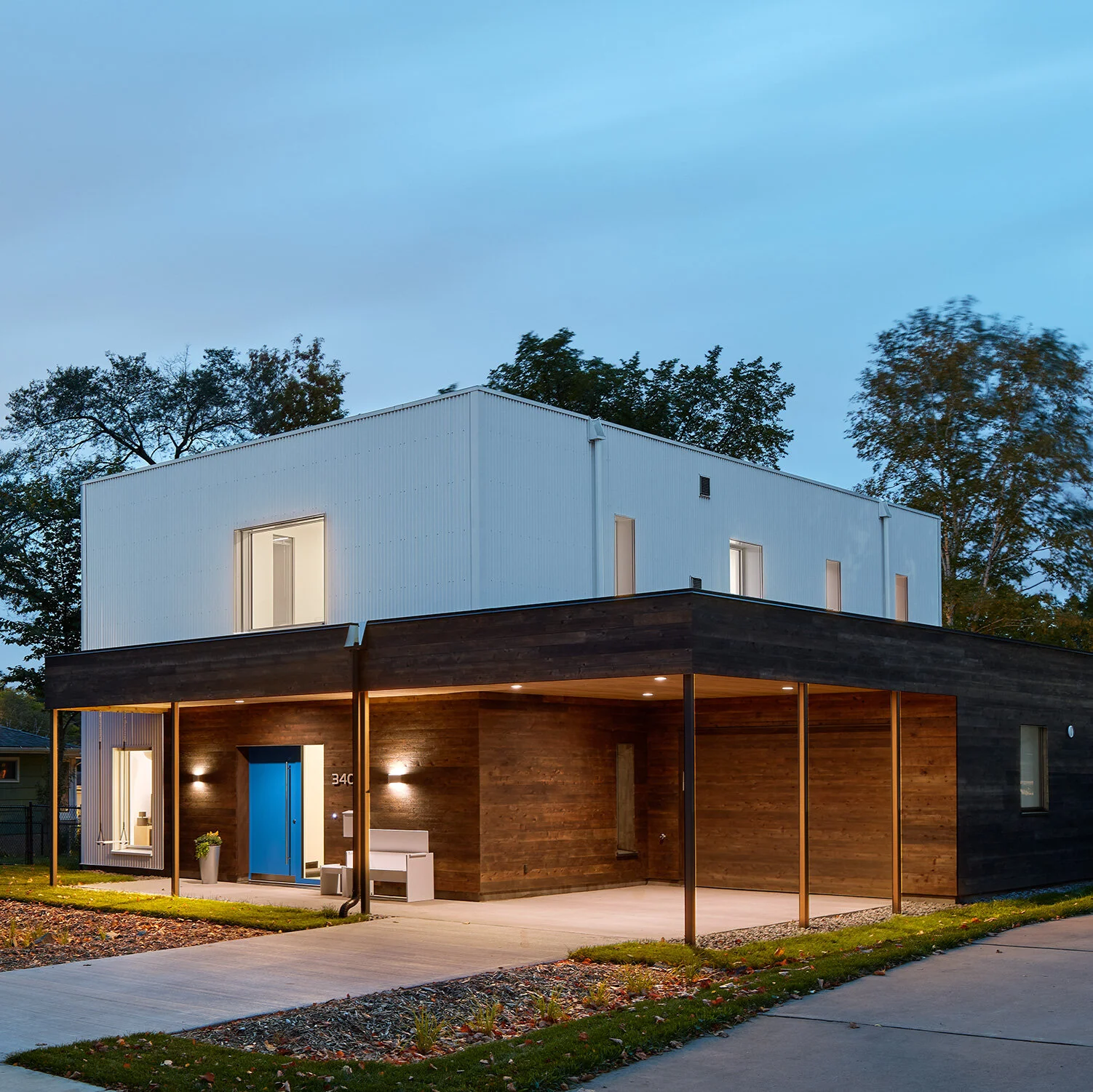 TE Studio Good Energy Haus: Northeast perspective (by Corey Gaffer)