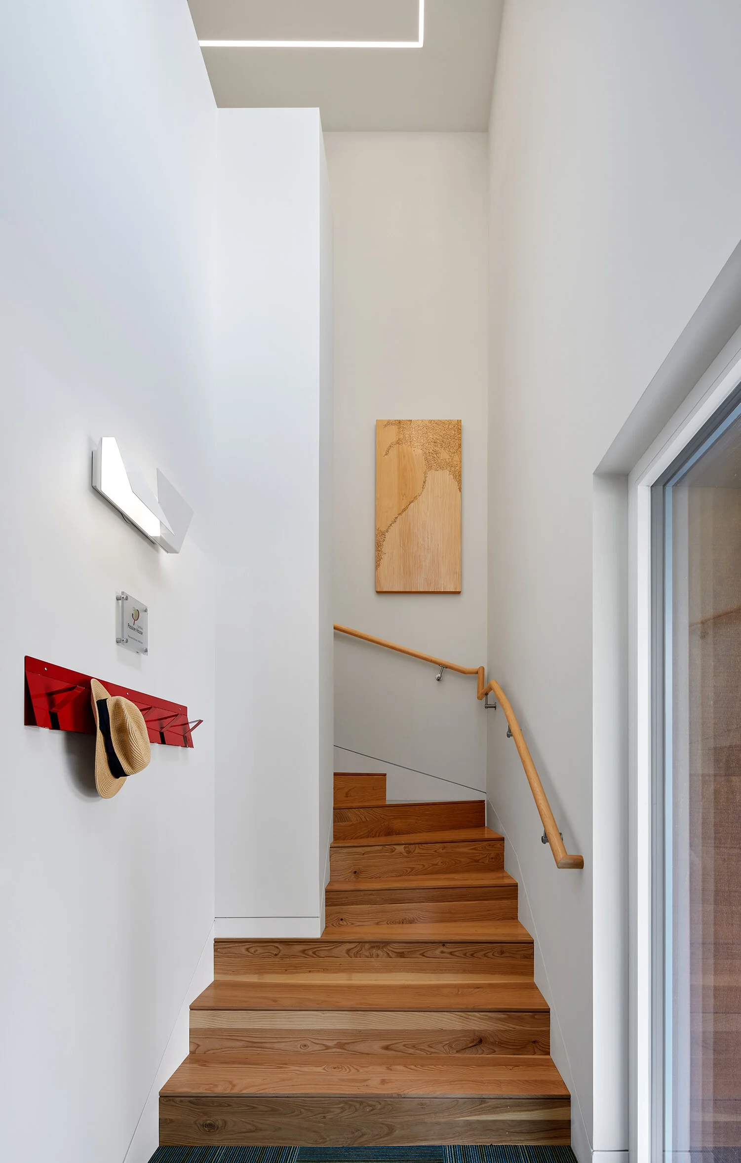 TE Studio Good Energy Haus: Stairwell going up (by Corey Gaffer)