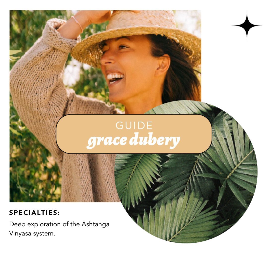 While trained and experienced in a number of styles, Grace&rsquo;s teaching is rooted in a deep personal exploration of the Ashtanga Vinyasa system. Using a non-dogmatic approach, Grace views the teacher as the bridge between the student and the prac