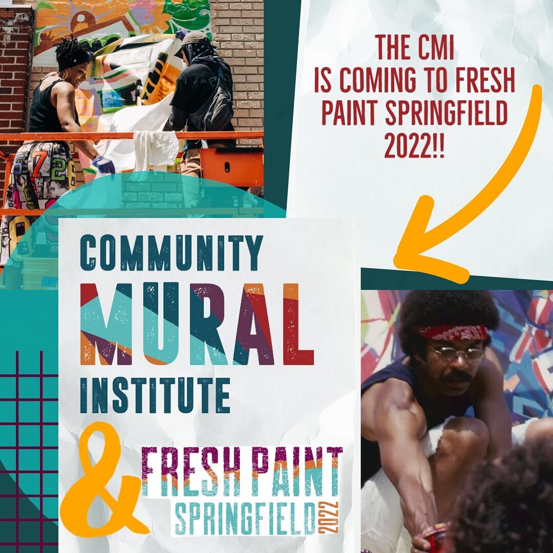 OFFICIALLY announcing.. that the CMI is coming to Fresh Paint Springfield 2022! 
.
.
We are so excited to welcome 12 new artists on board for another CMI! We are honored to be recreating 2 Nelson Stevens murals with our new CMI crew.
🔸Keep your eyes