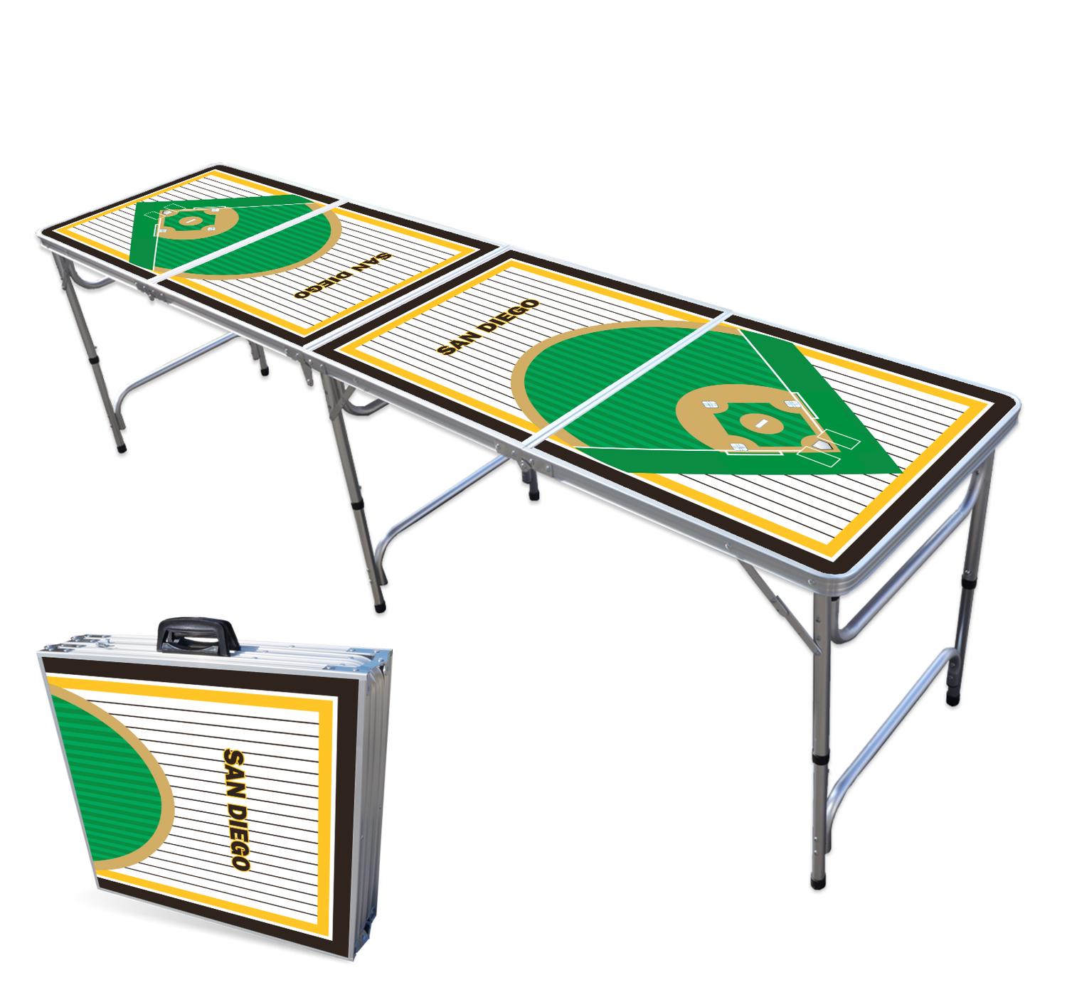 offer bånd Tegnsætning San Diego Baseball Beer Pong Table — Beer Pong Tables | Custom Beer Pong  Tables | Custom Cornhole Boards | Portable LED Bars | HEXCUPs