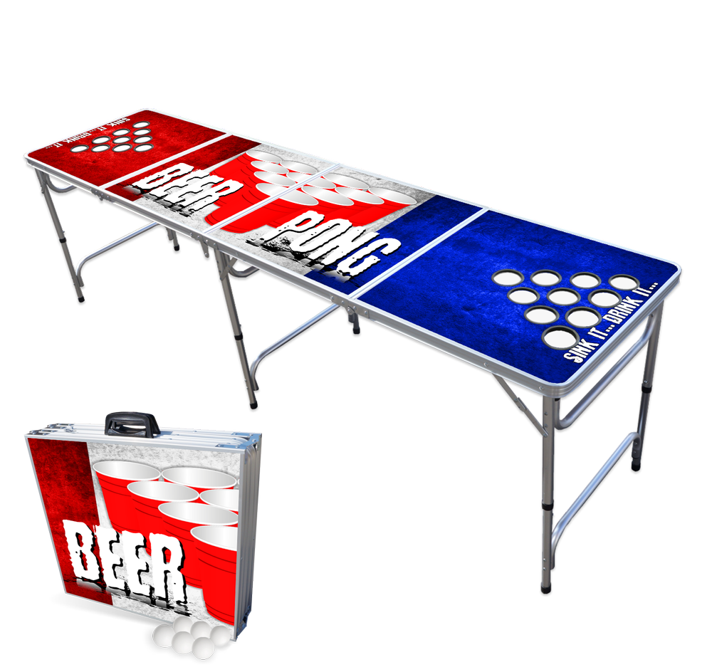 8 Foot Beer Pong Table - Beer Pong Edition — Beer Pong Tables, Custom Beer  Pong Tables, Custom Cornhole Boards, Portable LED Bars