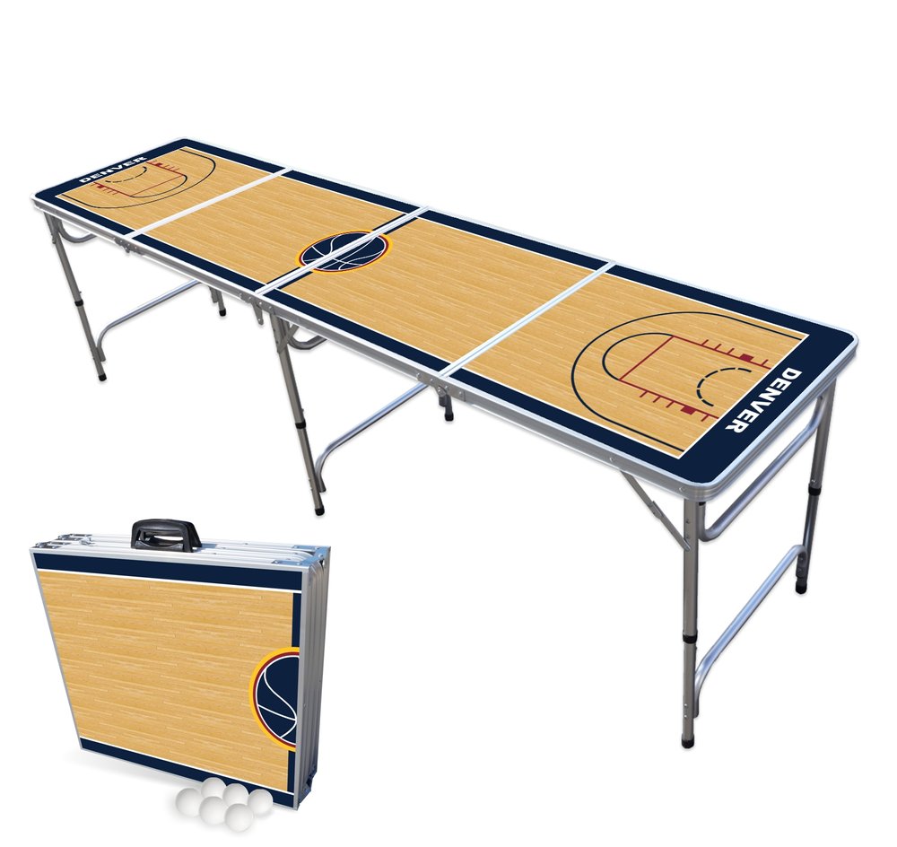 Denver Basketball Court Beer Pong Table