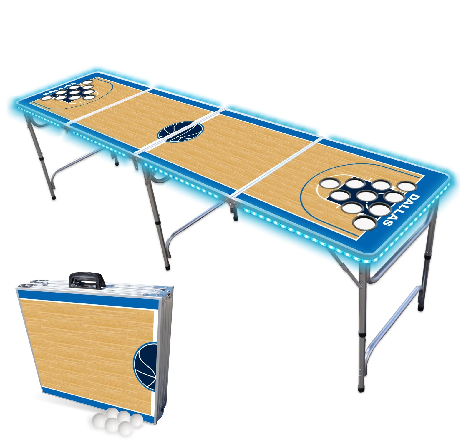 Dallas Basketball Court Beer Pong Table