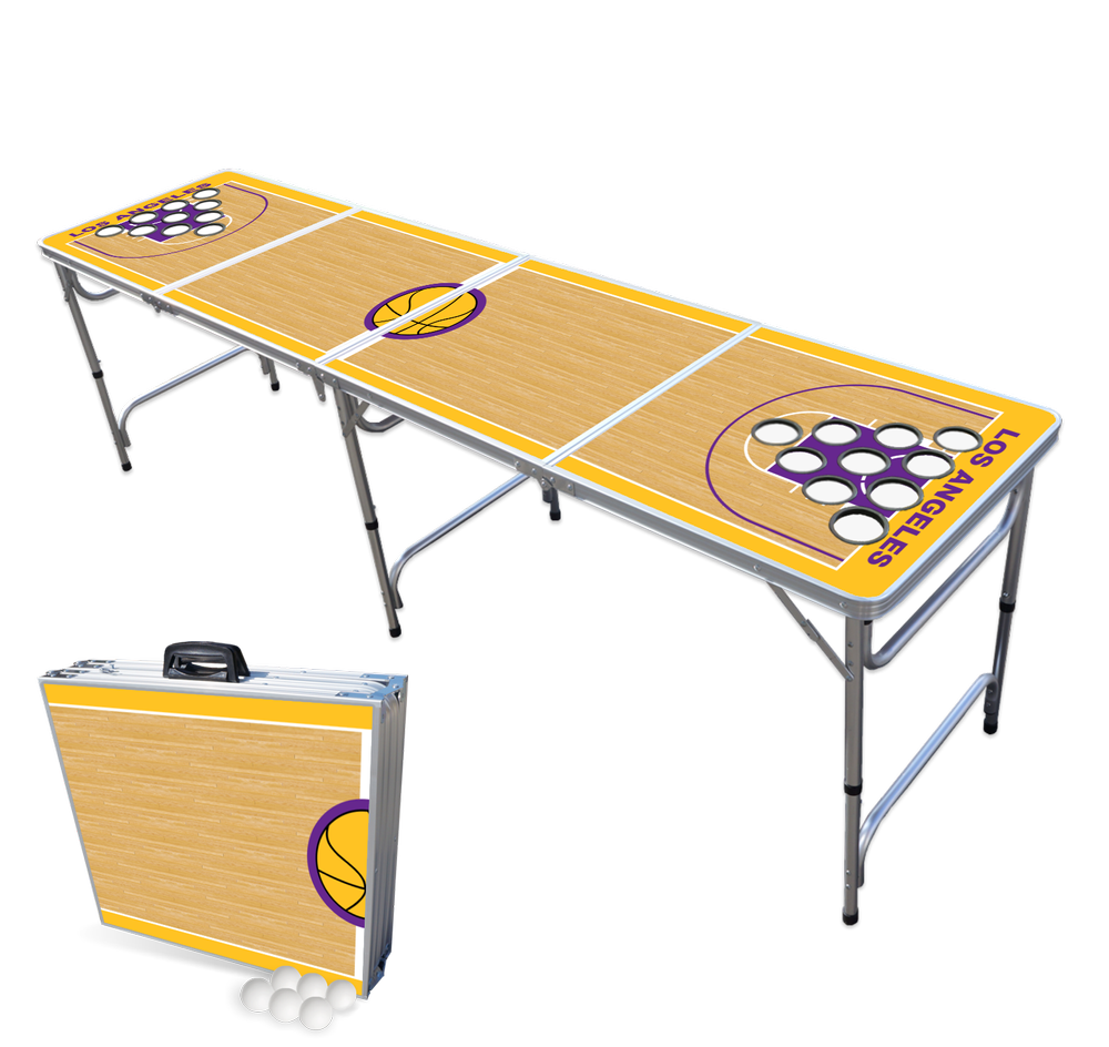 La Basketball Court Beer Pong Table