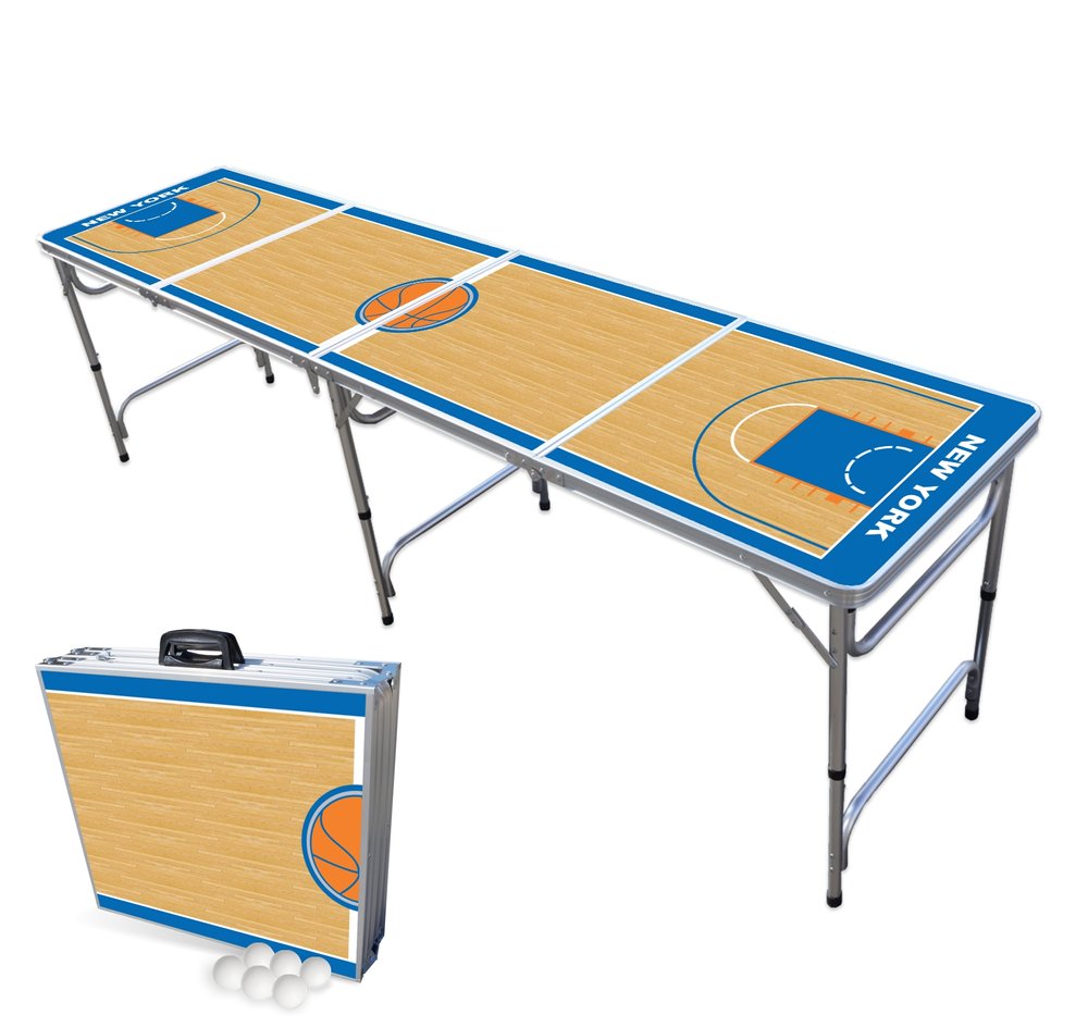 New York Basketball Court Beer Pong Table