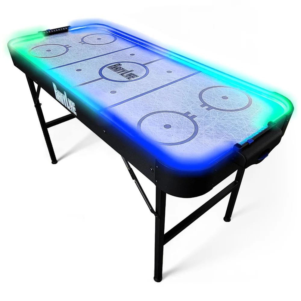 Table de hockey pneumatique pliable, blanche