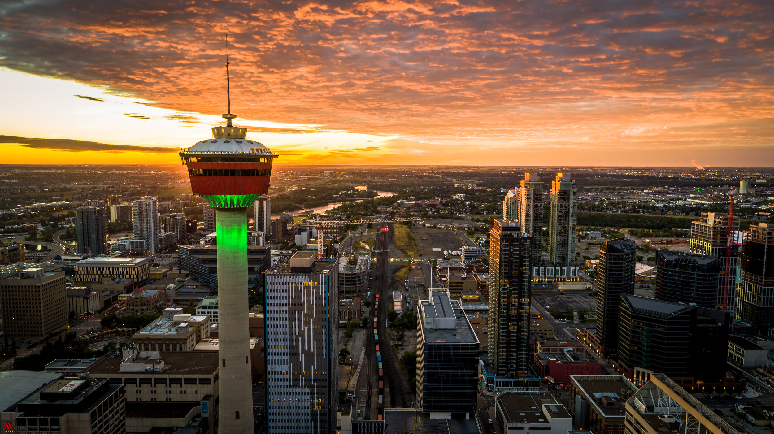 Calgary Tower Sunrise