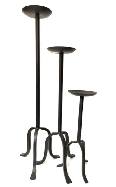 Assorted Black Iron Candle Holders
$12 for set