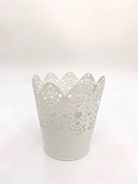 Gray Metal Ornate Vase
$2