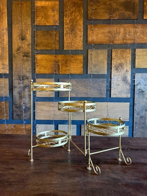 Gold Tiered Fold Out Display 