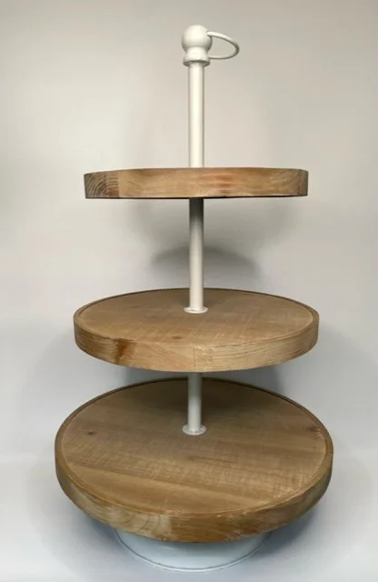 Tri-Level Wood & Metal Server/Decor
$10