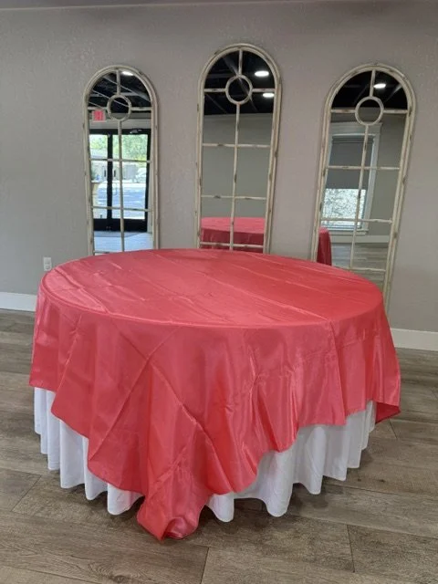 Sheer coral overlay