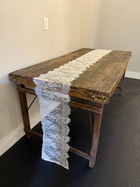 Lace runner 
 minimum of 5 at $25.00, $5.00 each additional
