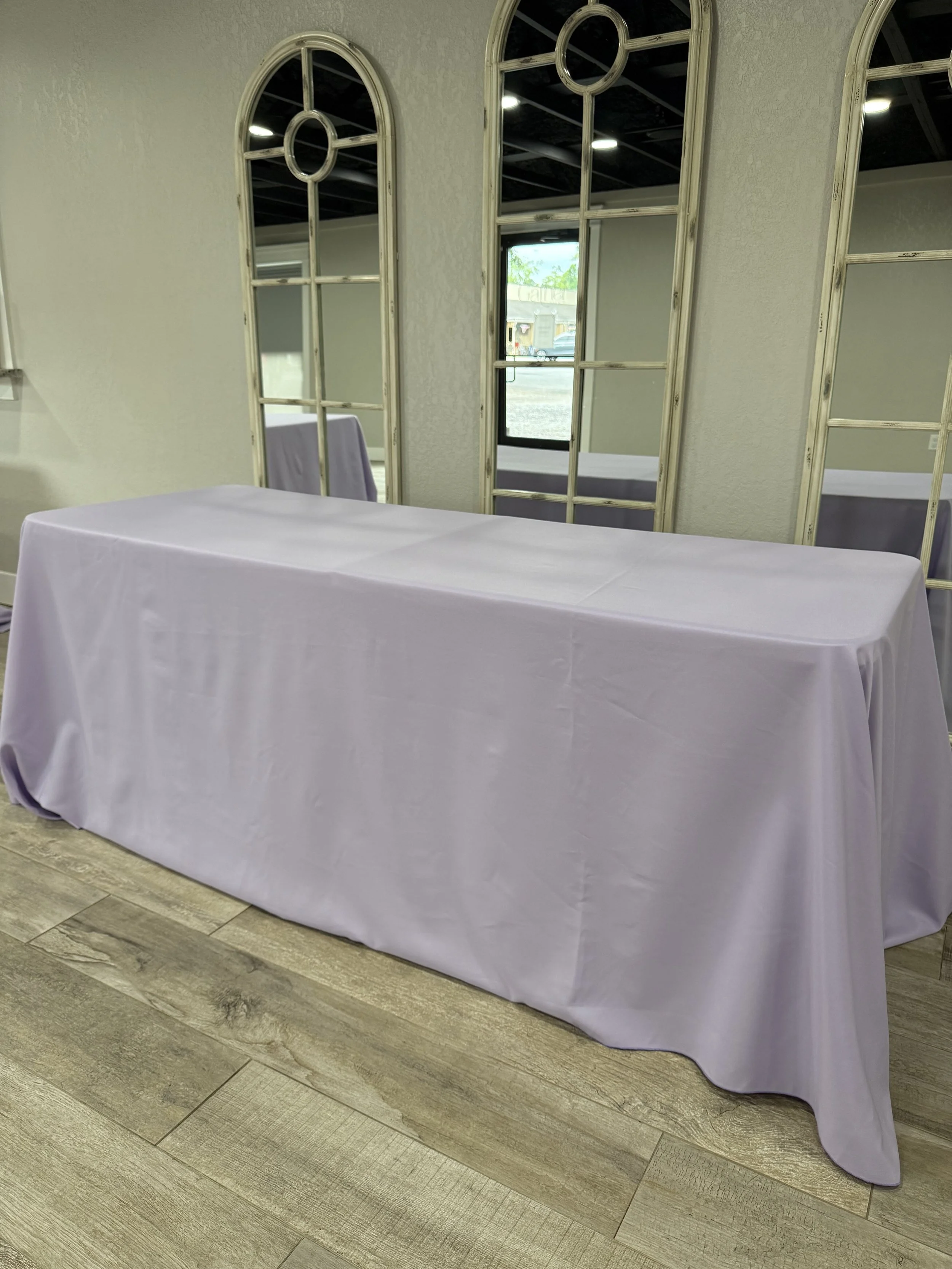 Lavender Rectangle Tablecloth $12.50 each