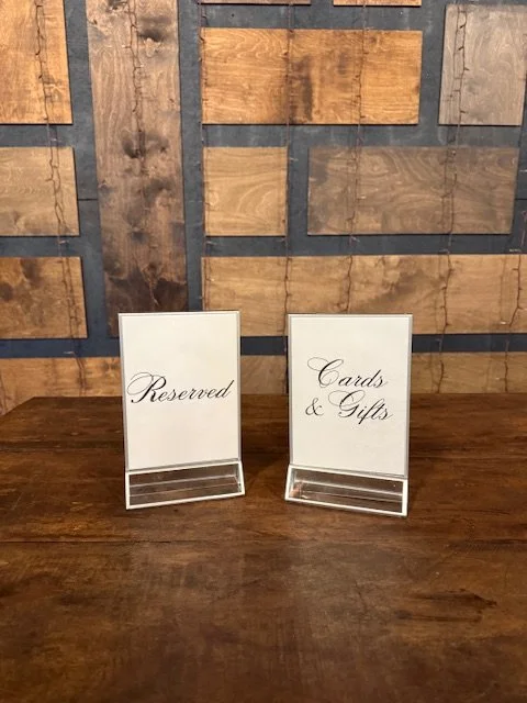 Silver Framed Signs