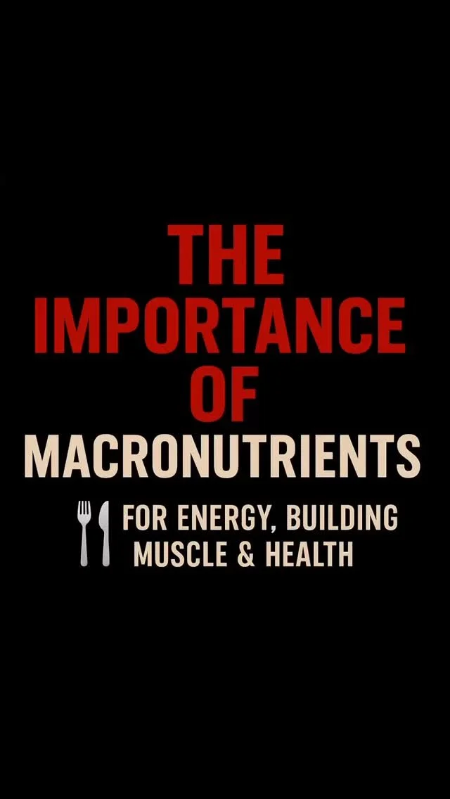 🍗🥚🥩🥗🥑🥔🍞🧀🍎🍊🍆🍖🍗🥚🍕
.
.
.
💥 Macros Matter!
#the Importance of Protein, Carbs & Fats
⸻
– Protein 🍗
Protein = Muscle & Repair
• Builds & repairs muscle tissue
• Supports enzymes, hormones, and immune fun