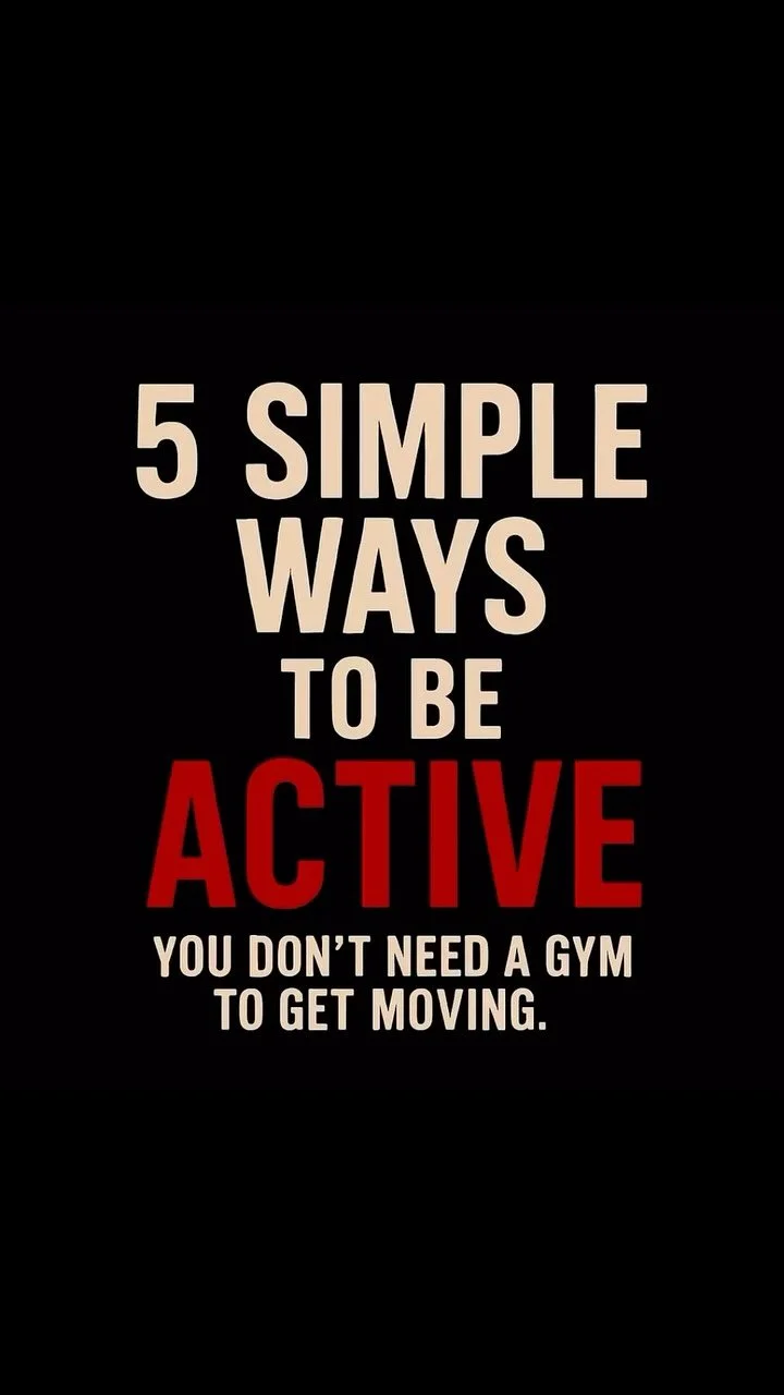 5 Simple Ways to Be Active
Movement doesn’t have to be complicated.
Start here.
⸻
1. Walk More Daily
Take the stairs, park farther, or go for a 10-minute walk. Small steps add up.
⸻
2. Stretch Every Morning
Wakes your body up and helps pr