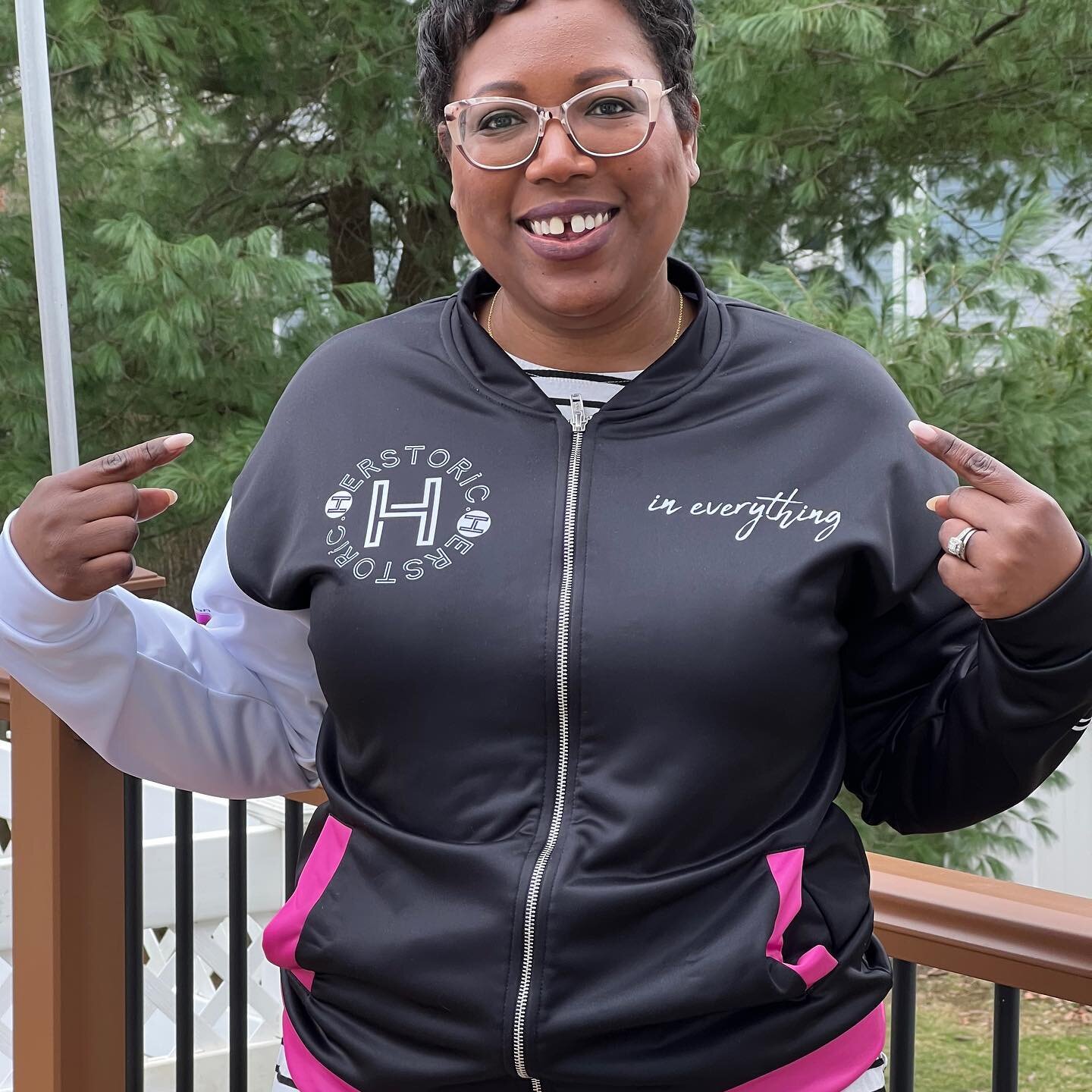 Look what was delivered on the Lord&rsquo;s Day in this Women&rsquo;s HERstory Month! Thank you @lesleyfmcclendon for my custom @herstoriclife bomber jacket. I love, love, love it! #reverenddonnao #inspiringcreativityinlifeandministry #herstoricineve