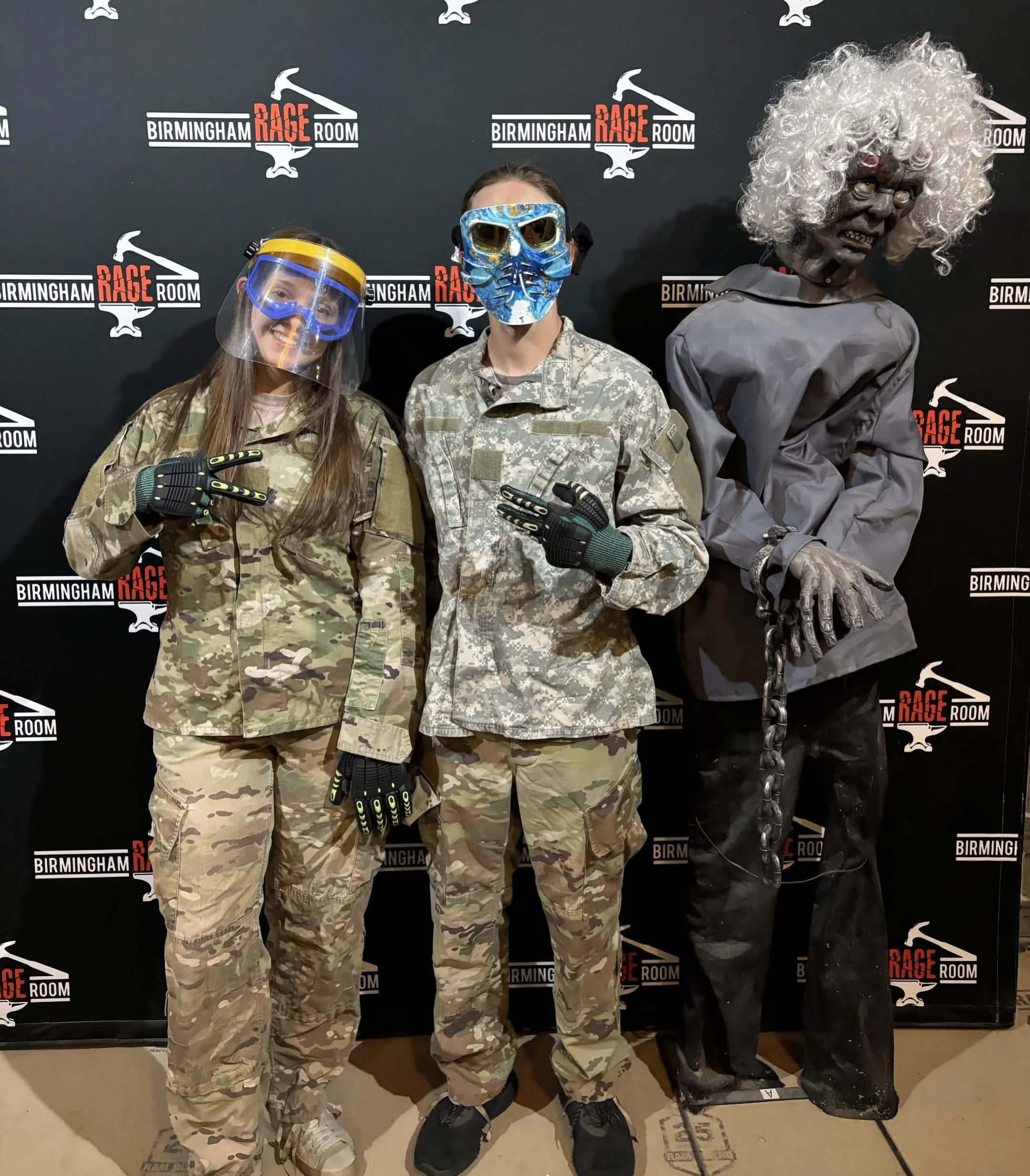 All rage &amp; All Smiles 😁

Common misconception&hellip;you don&rsquo;t have to mad to come to the Rage Room