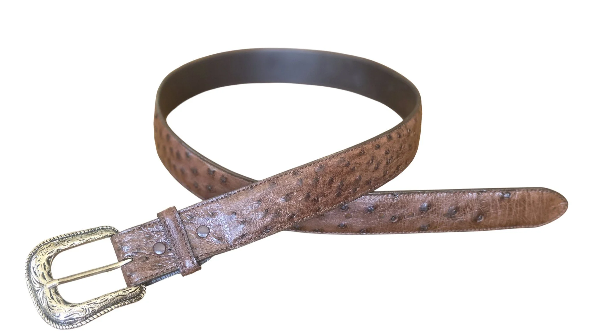 Ostrich Leather Belt by Juan Antonio