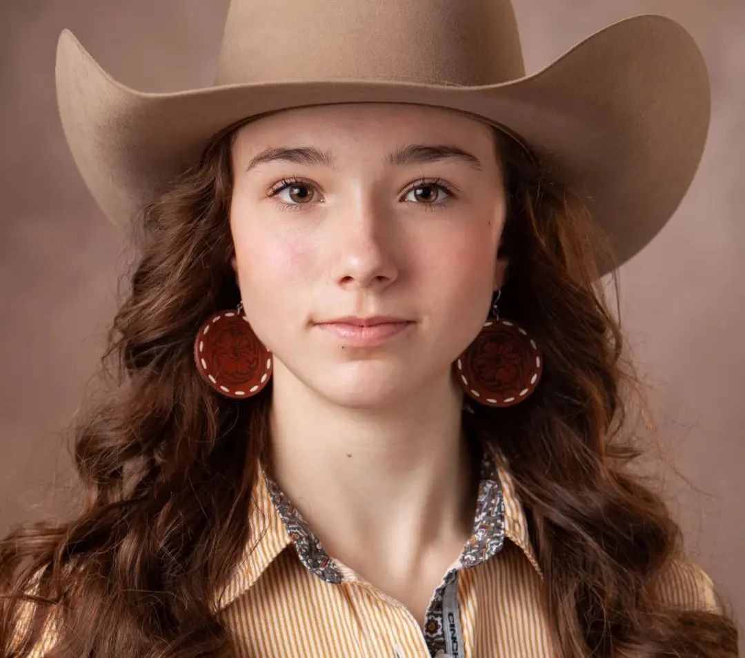 Laramie Hanmdmade Leather Earring