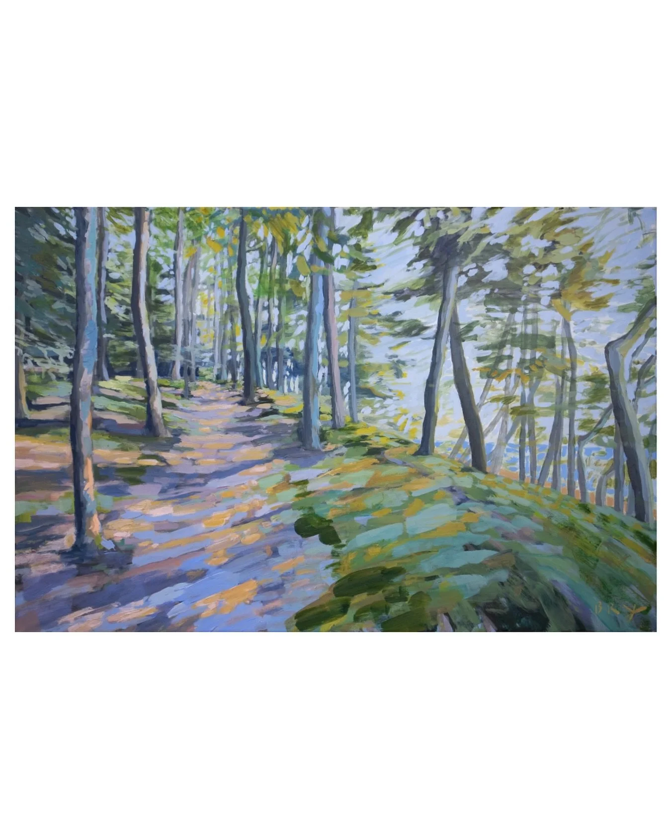 A new painting from the woods. Probably done, but no title yet. It&rsquo;s been a busy and beautiful time of year. Thank you all so much for your print, card and painting orders. It means so much to me.

Happy Friday :)

#northernmichigan #lakeshore 