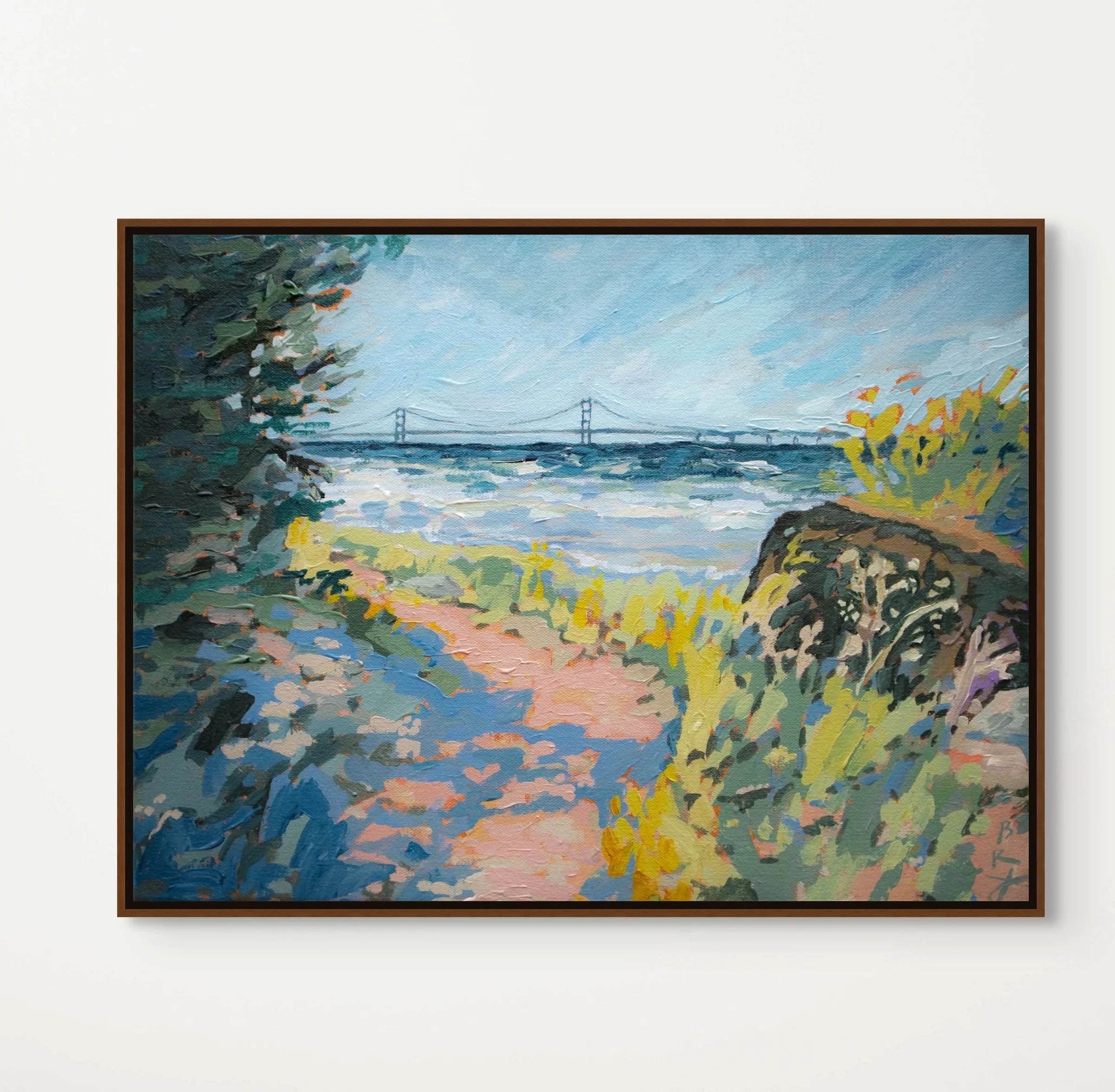 Summer on Mackinac Island. 16x12 inches. Acrylic on canvas. Available at Somewhere in Time Gallery & Gifts.