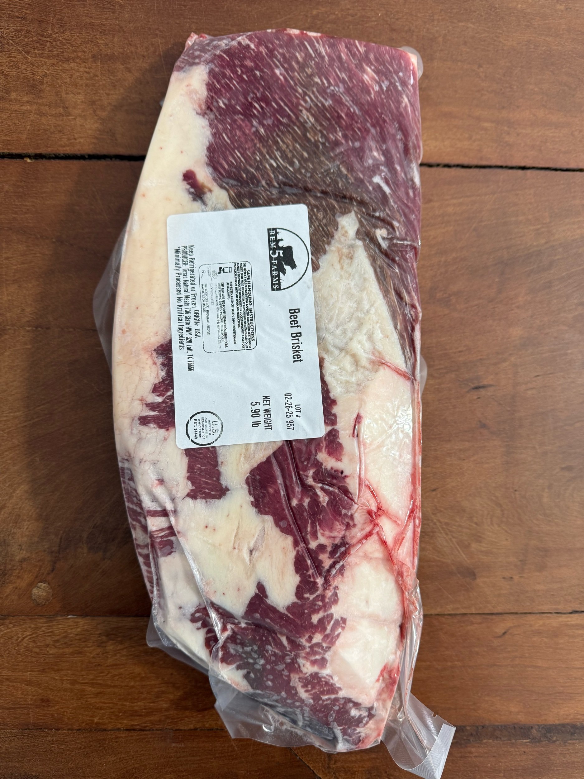REM5 Farms - Wagyu Brisket Half
