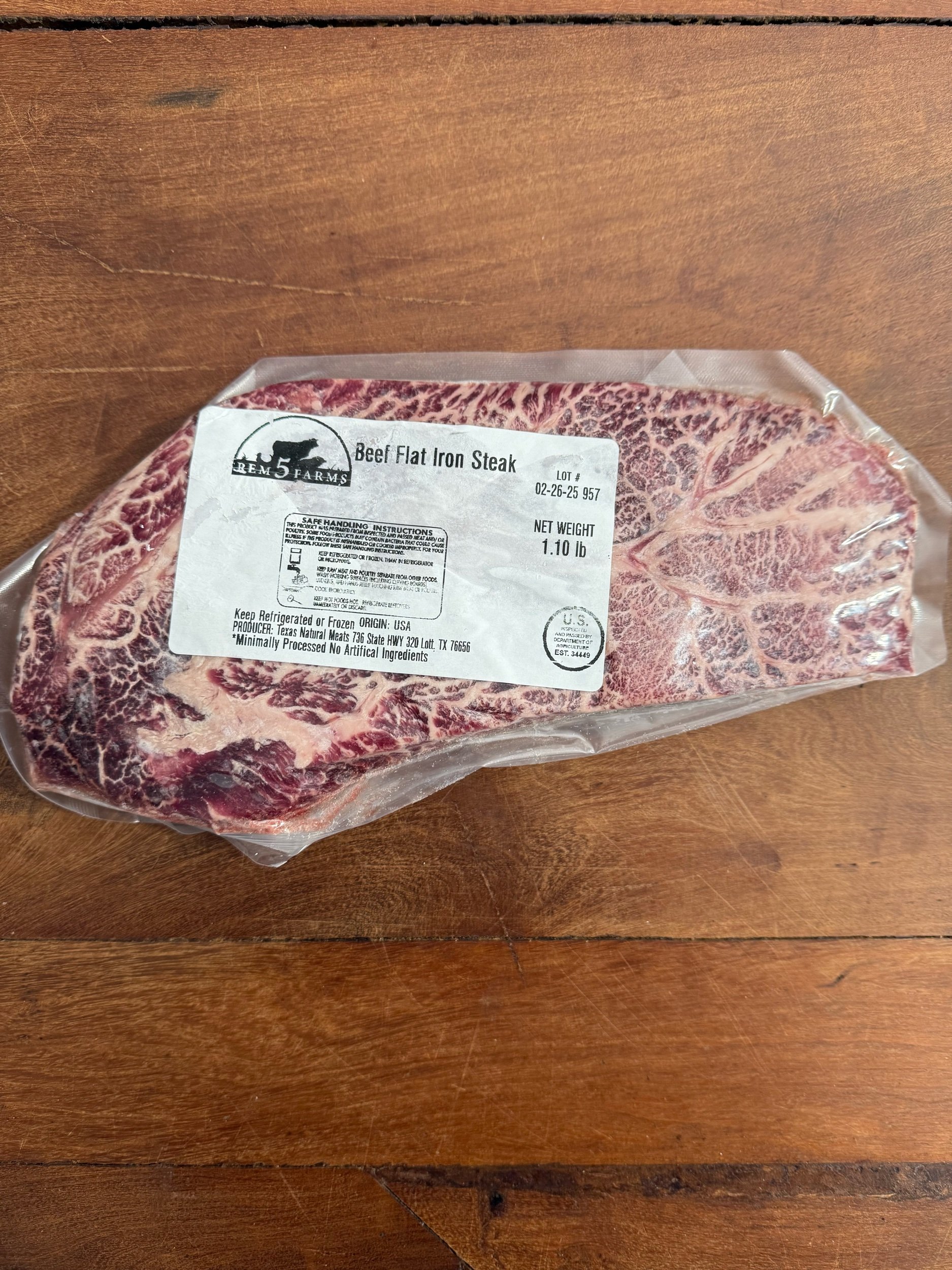 REM5 Farms - Wagyu Flat Iron Steak