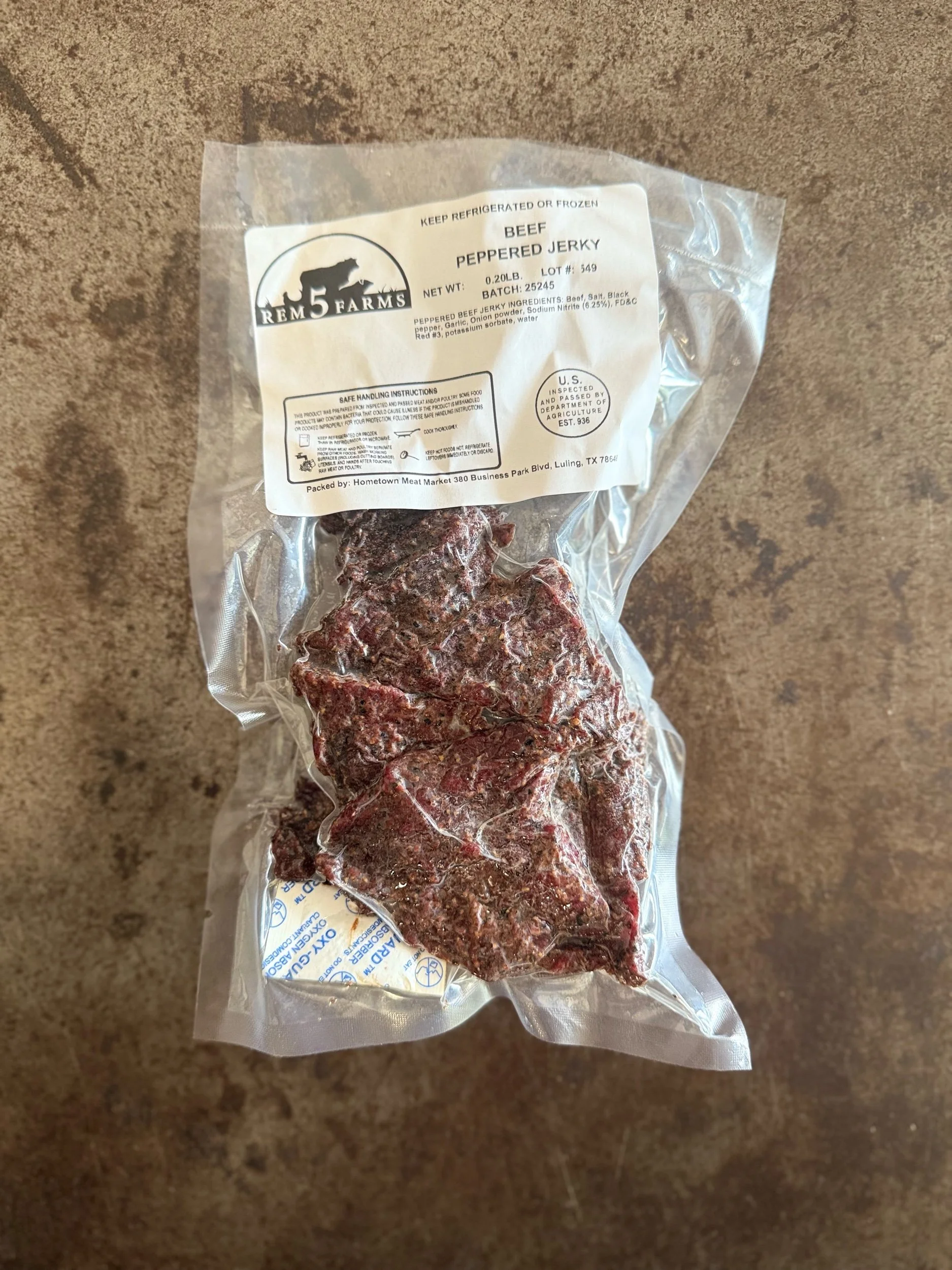 REM5 Farms - Peppered Beef Jerky