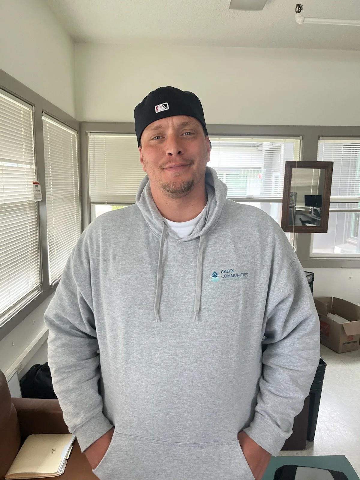 Valeo Vocation employee Curtis Moore, Calyx Plum Shelter Site Supervisor
