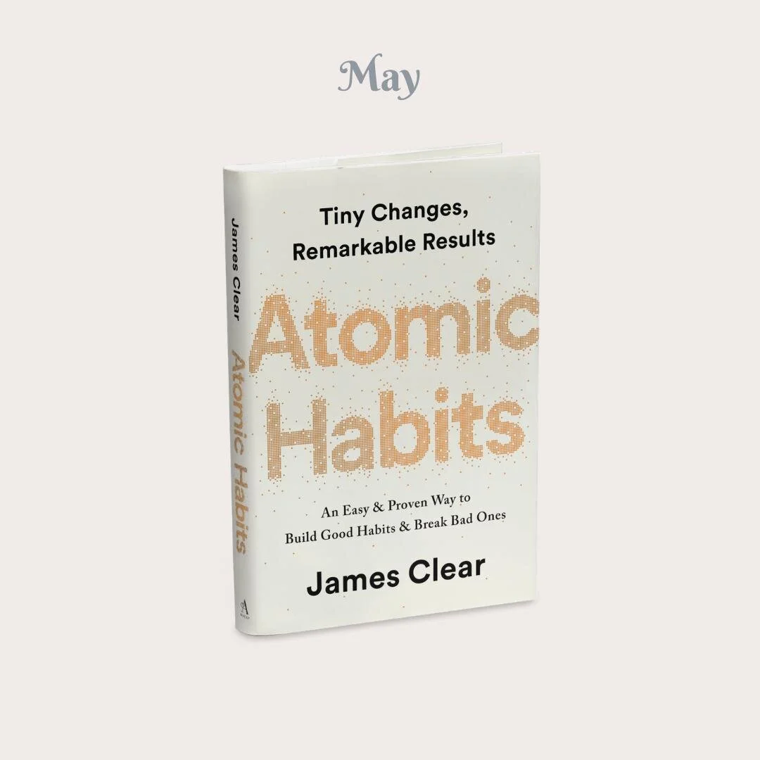 The May book club is here with Atomic Habits! This bestseller by James Clear breaks down how to create small, every day routines that compound into massive, positive change in your life over time.⁠
⁠
Have you read this yet or only heard about it? Thi