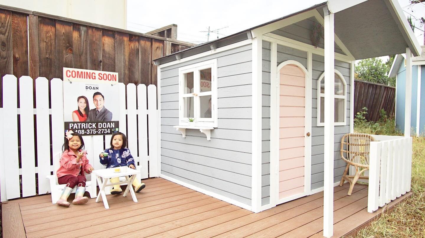 The cutest home in San Jose! Will include a full tea set along with furniture. Adorably priced at just $214K! Showings are available between nap times!  #sellersmarket #realestate #babyagents #tinyhome  #aprilfools