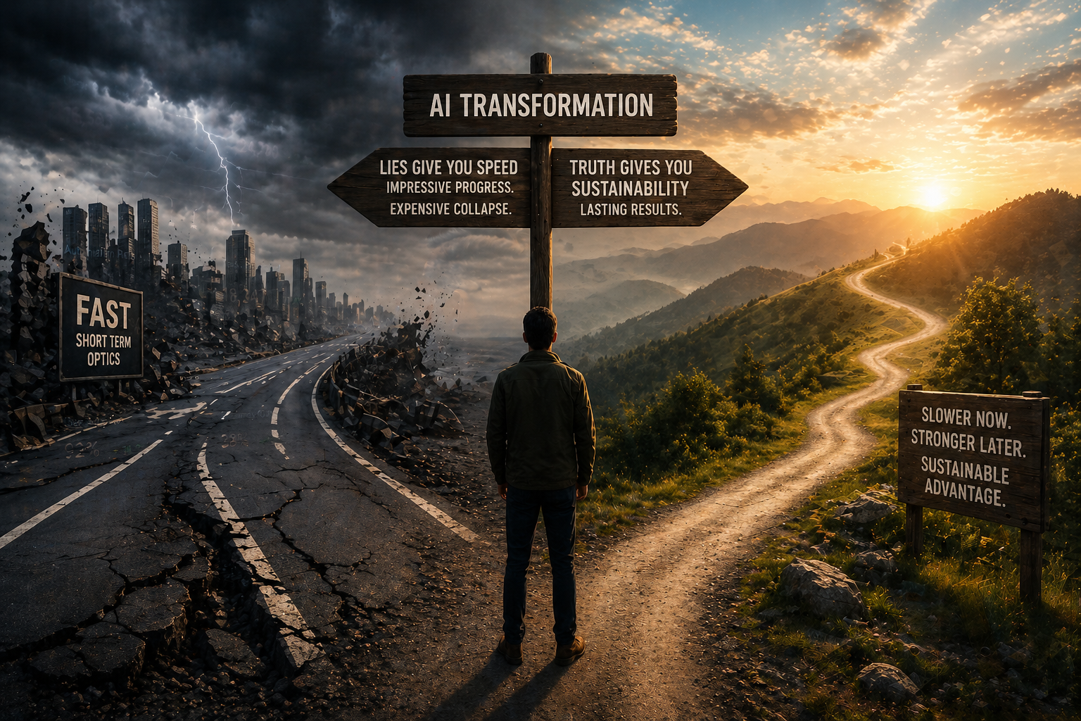 Lies Give You Speed. Truth Gives You Sustainability.