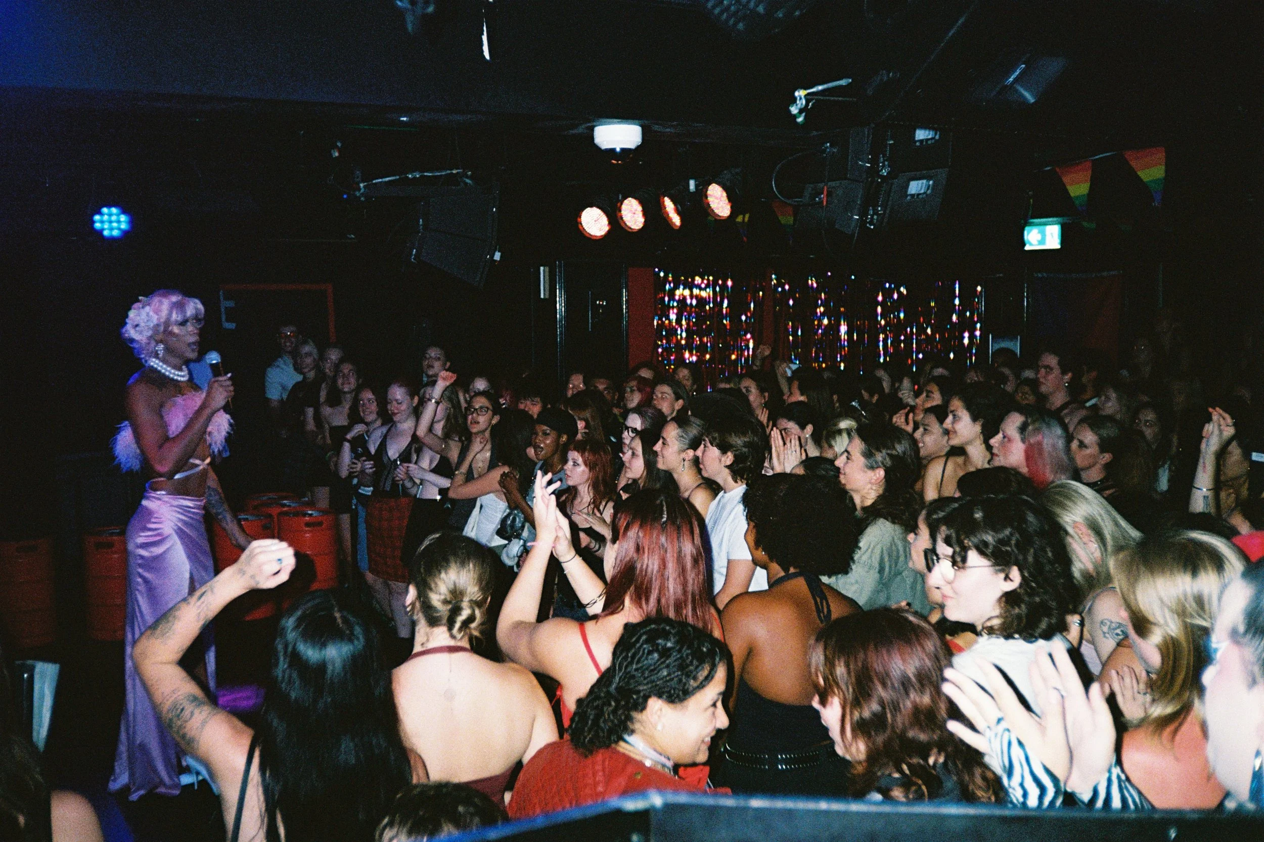 Behind the decks for DJ Fuck Off at Rev