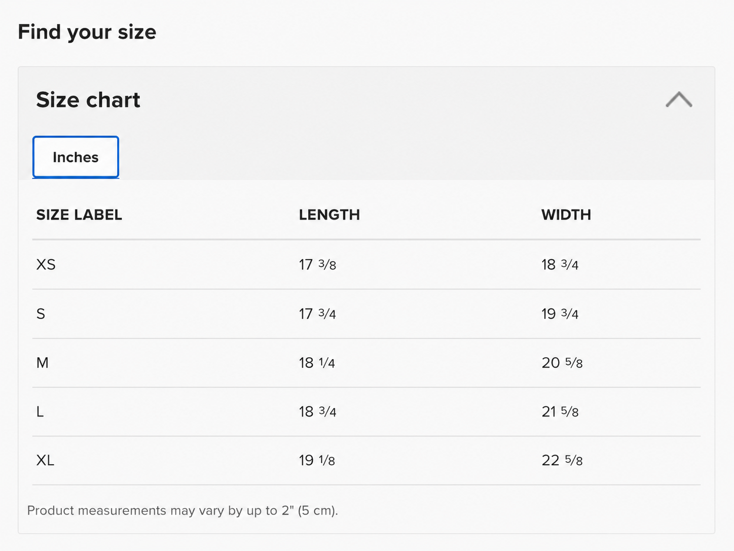 crop tee size chart - inches.png