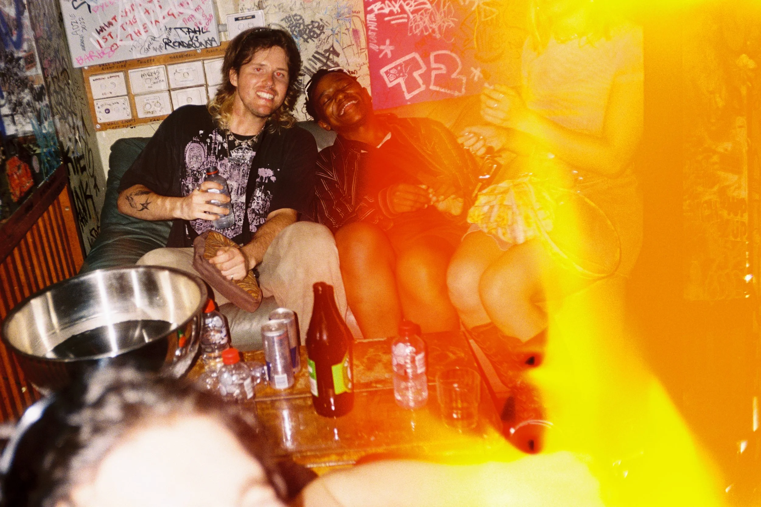 back stage at Revs when we saw DJ fuck off