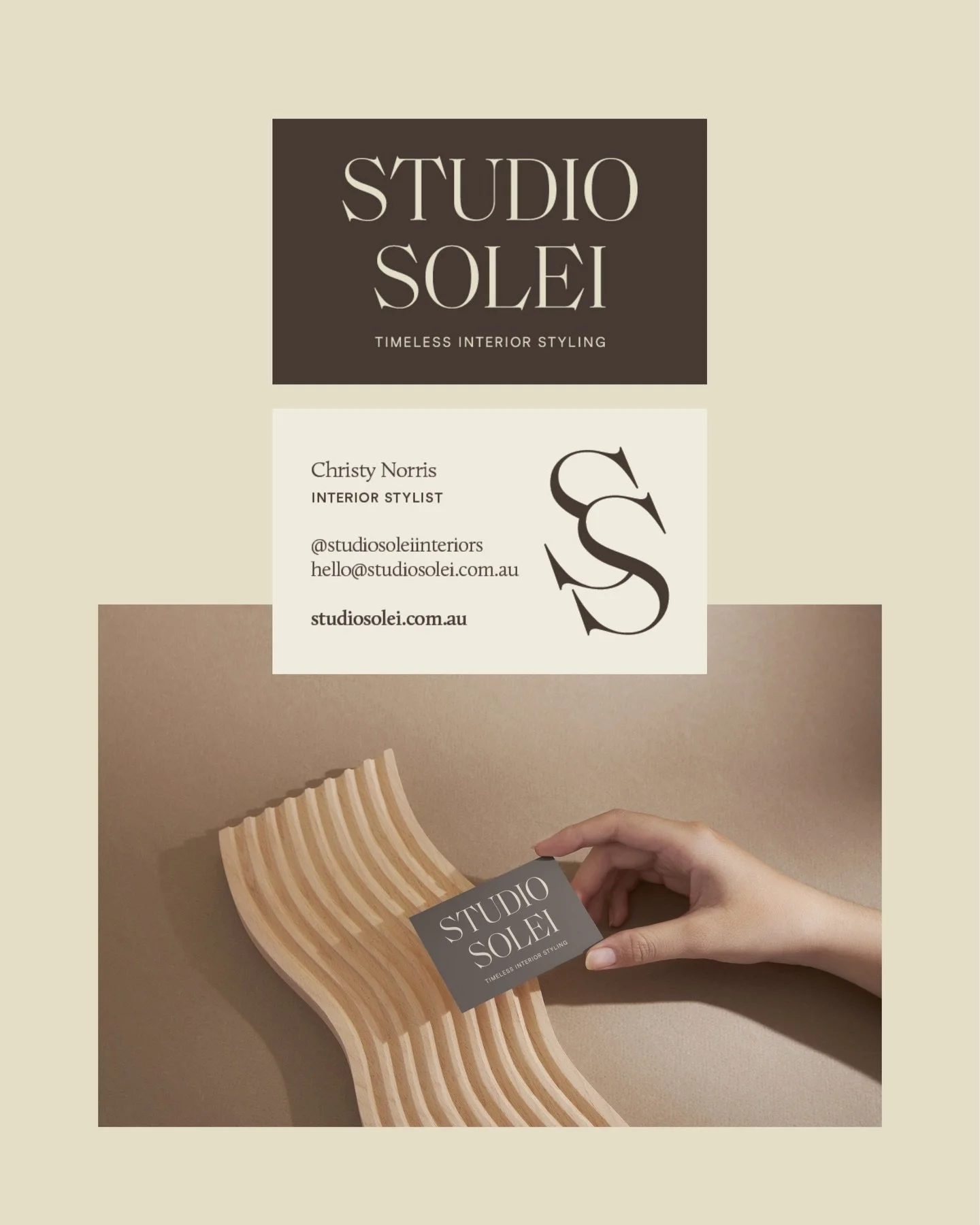 @studiosoleiinteriors branding applied to business cards ✨
.
.
.
.
#branddesigner #businesscarddesign #margaretriverbusiness