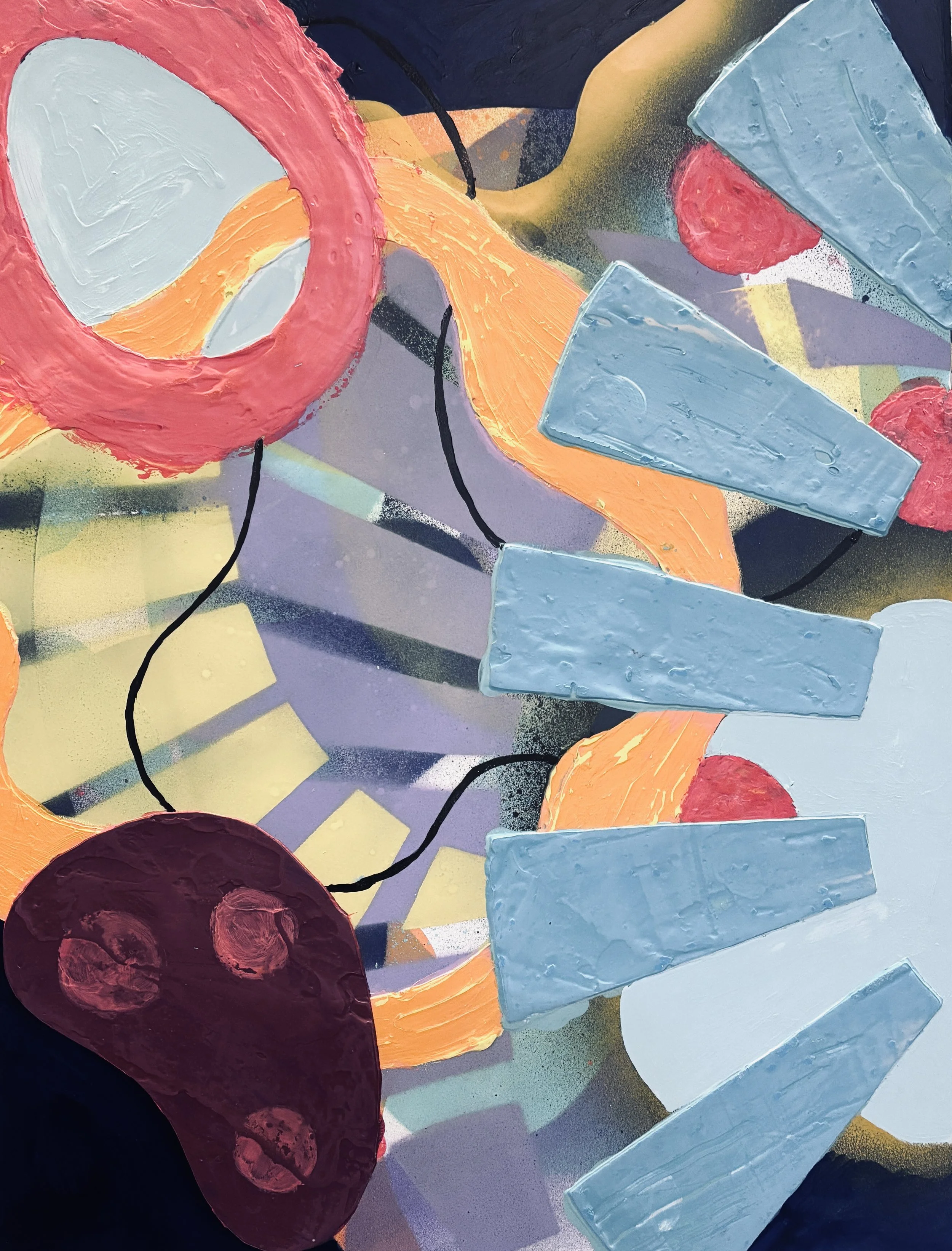 acrylic on yupo, 26" x 20"