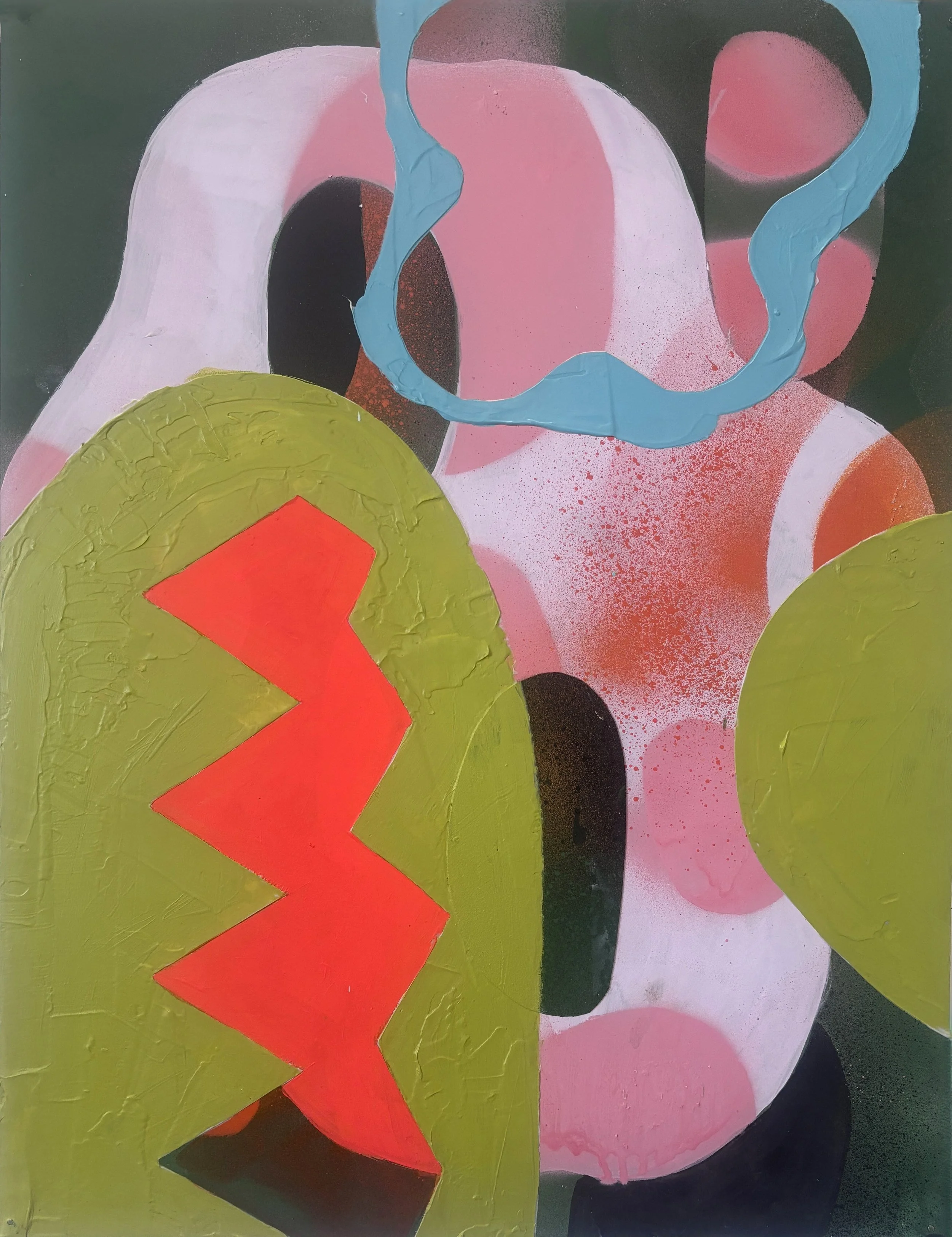 acrylic on yupo, 26" x 20"