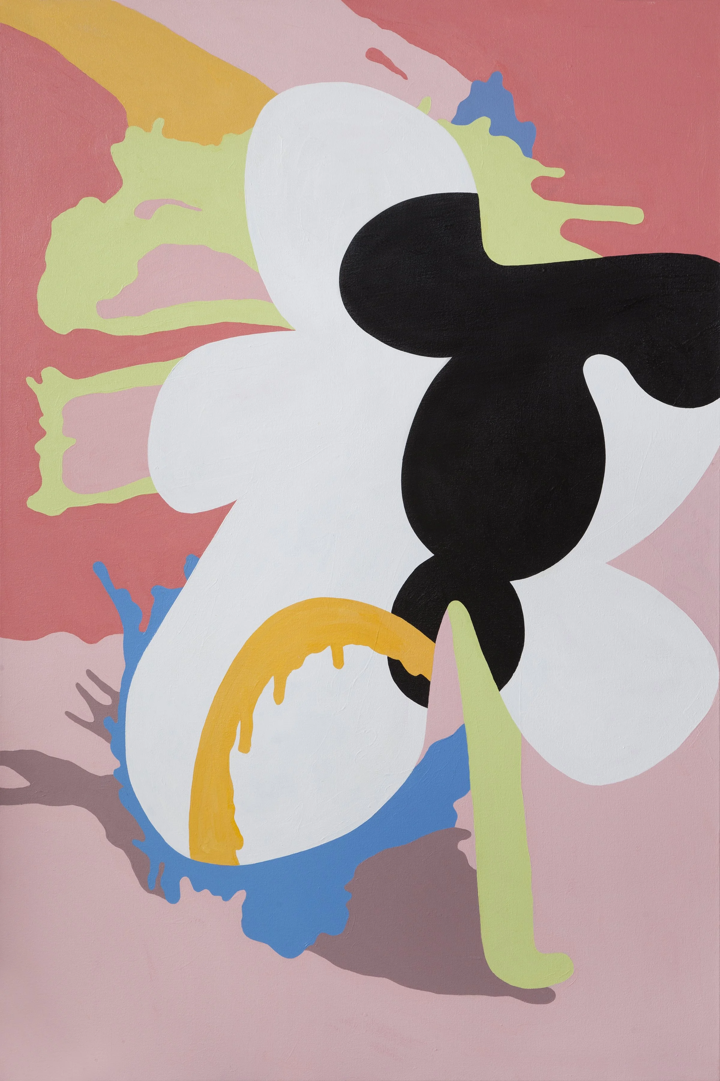 Double Black, acrylic on canvas, 50" x 30"